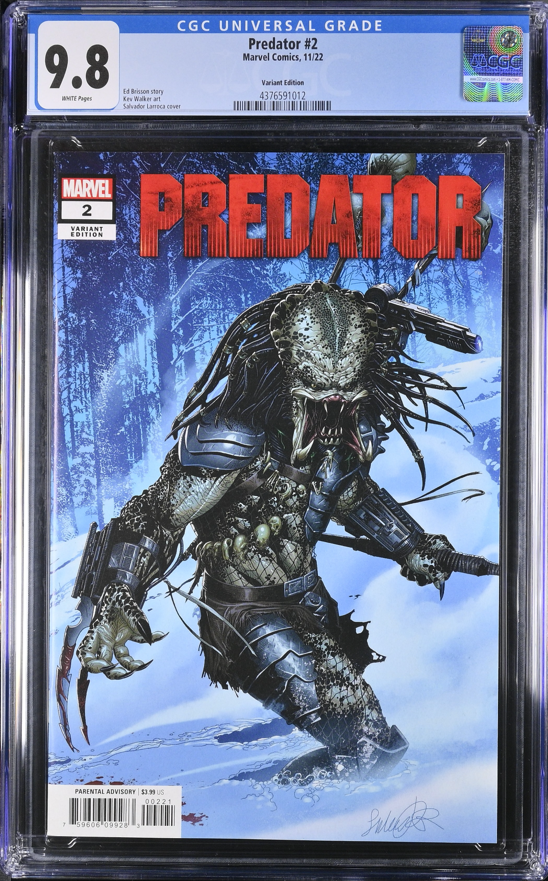 Predator #2 Larroca 1:25 Retailer Incentive Variant CGC 9.8