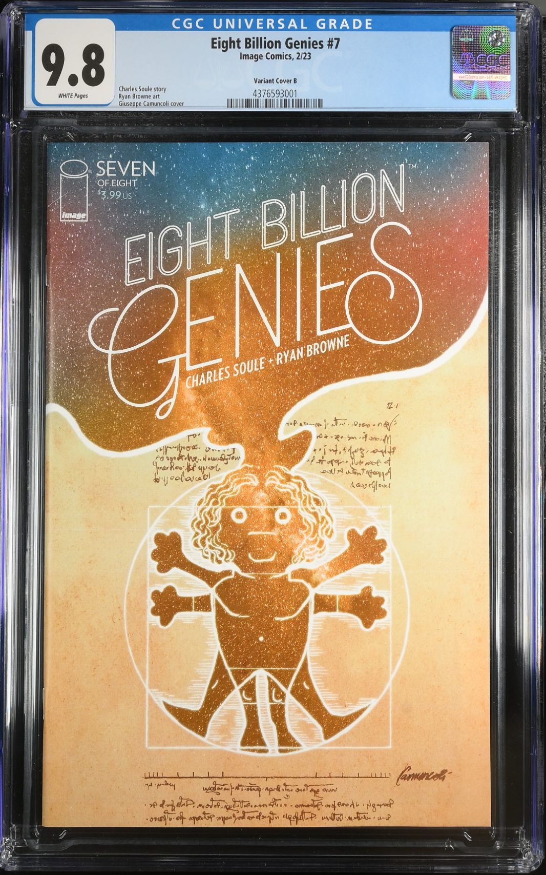 Eight Billion Genies #7 Camuncoli Variant CGC 9.8