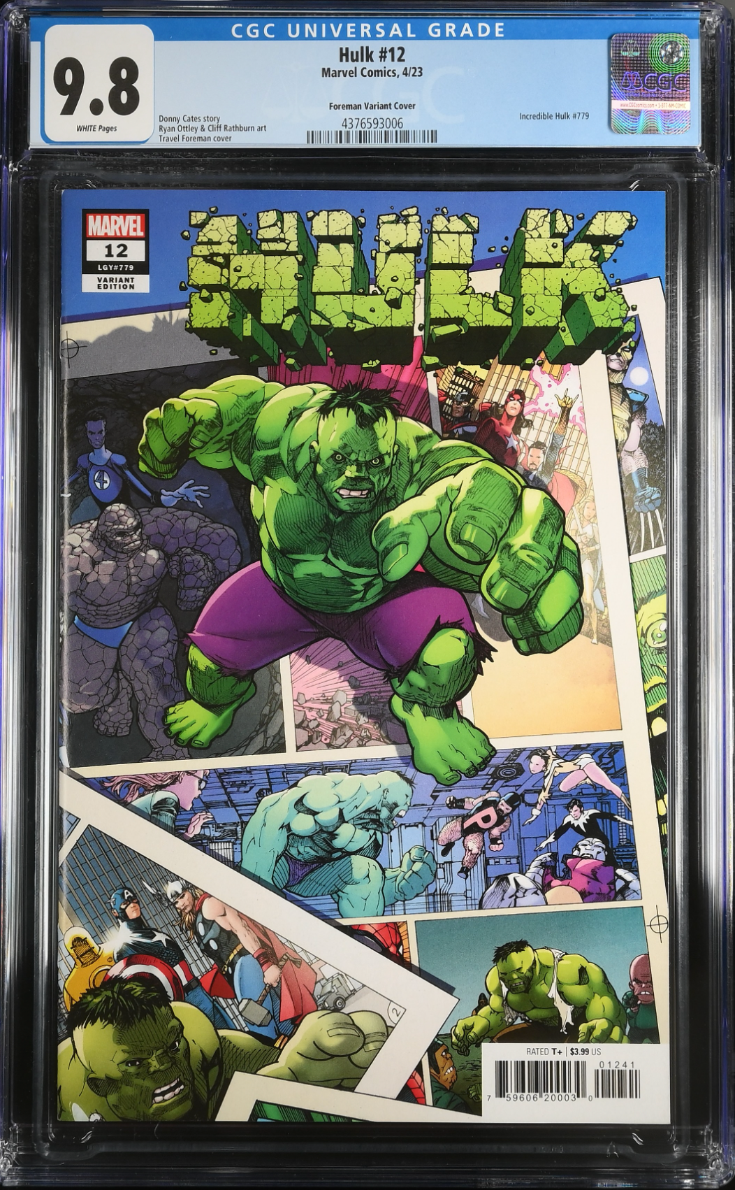 Hulk #12 Foreman 1:25 Retailer Incentive Variant CGC 9.8