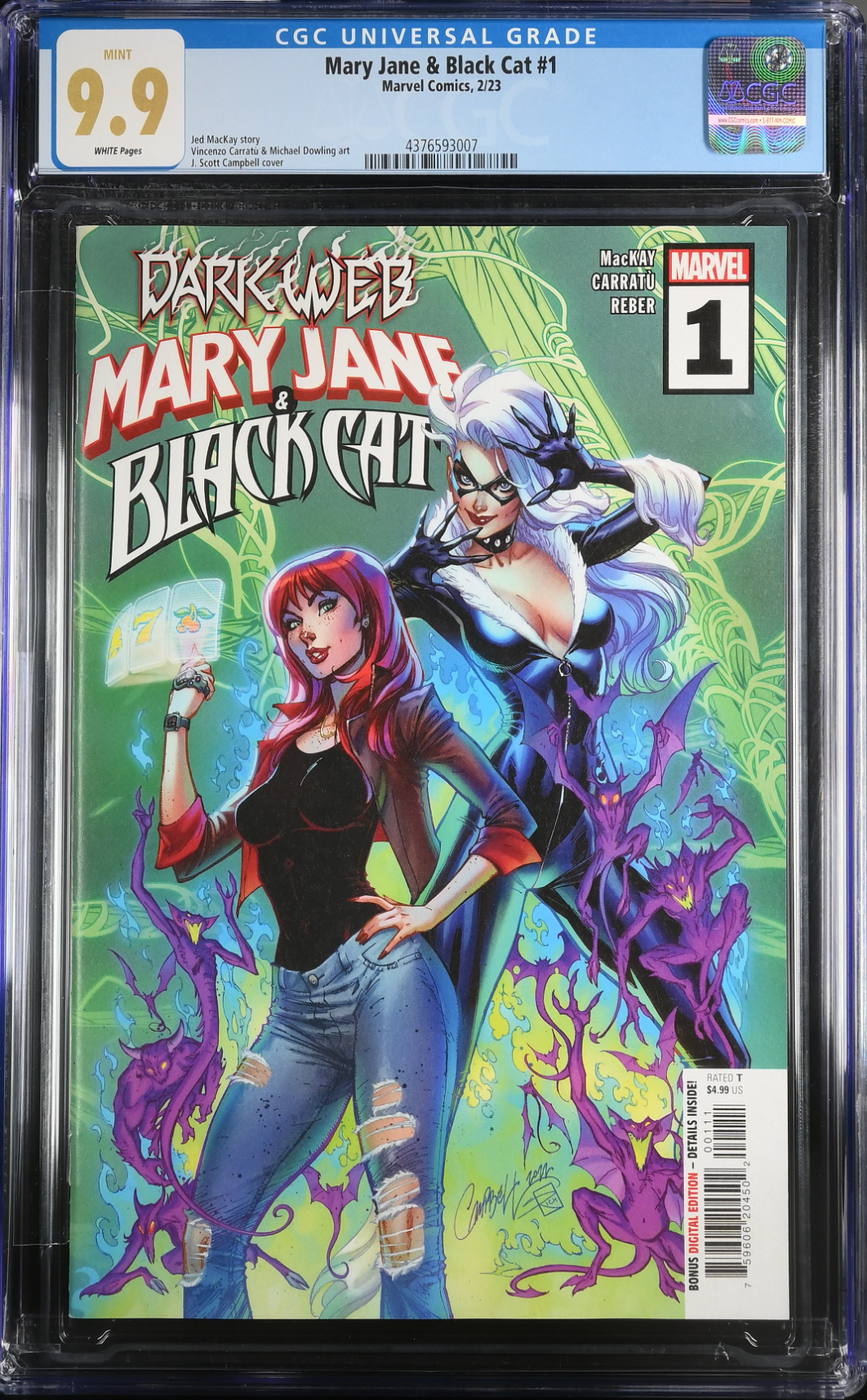 Mary Jane & Black Cat #1 CGC 9.9