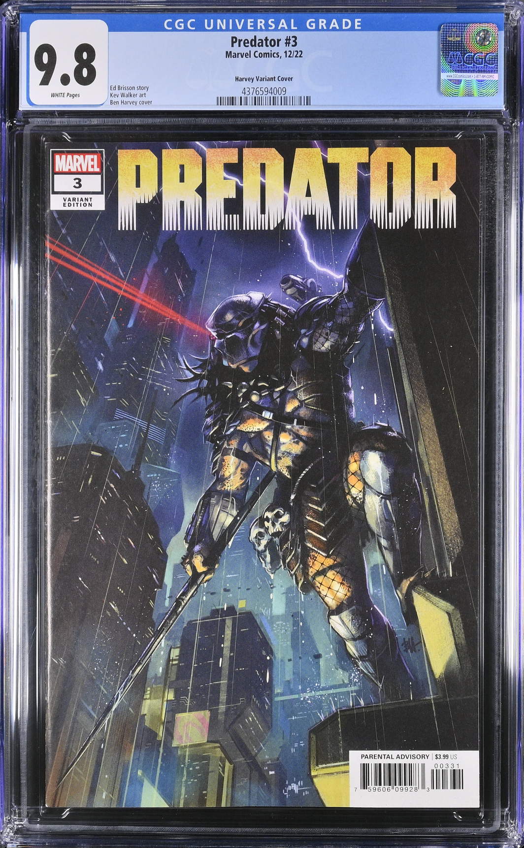 Predator #3 Harvey Variant CGC 9.8