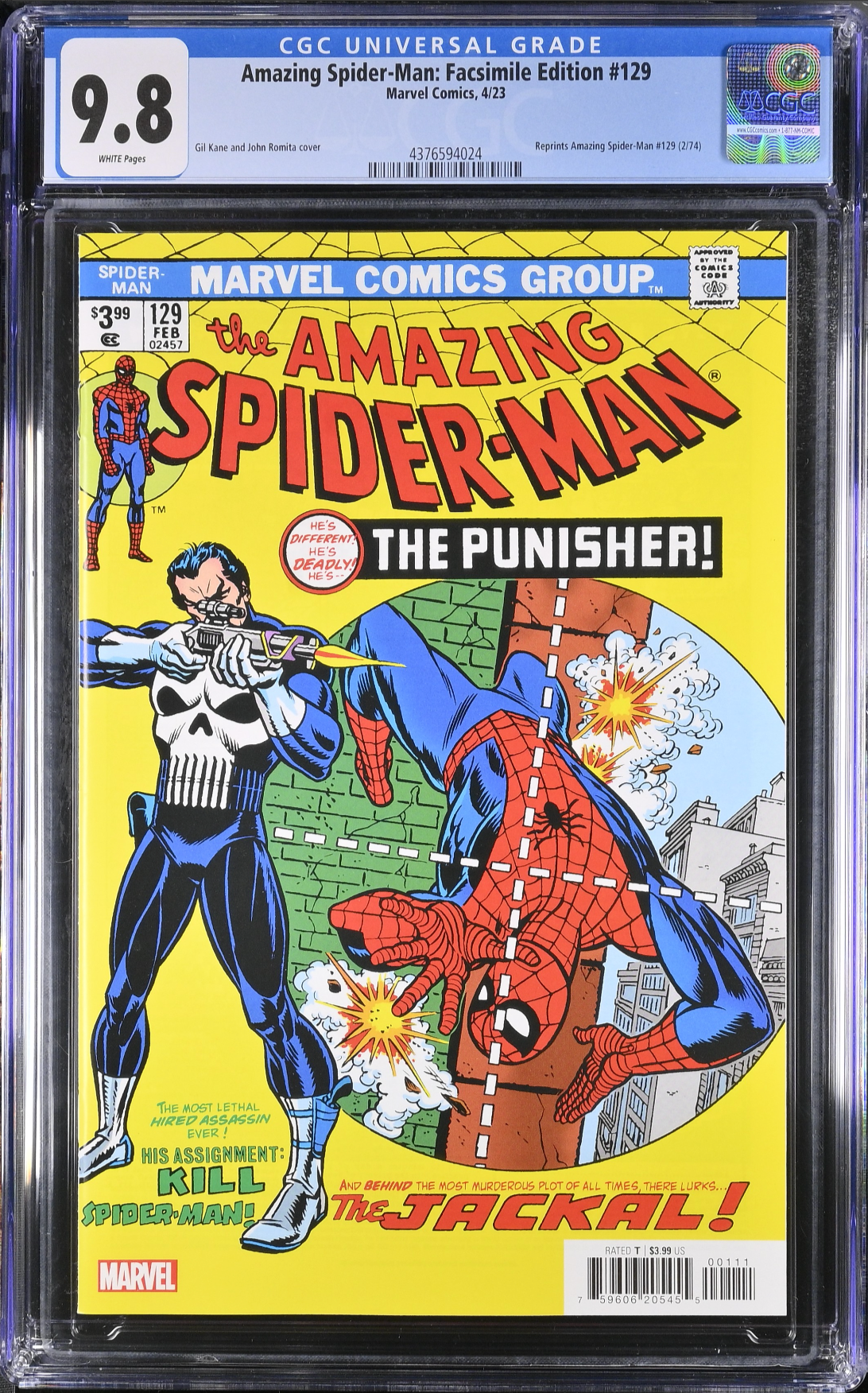 Amazing Spider-Man #129 Facsimile Edition CGC 9.8