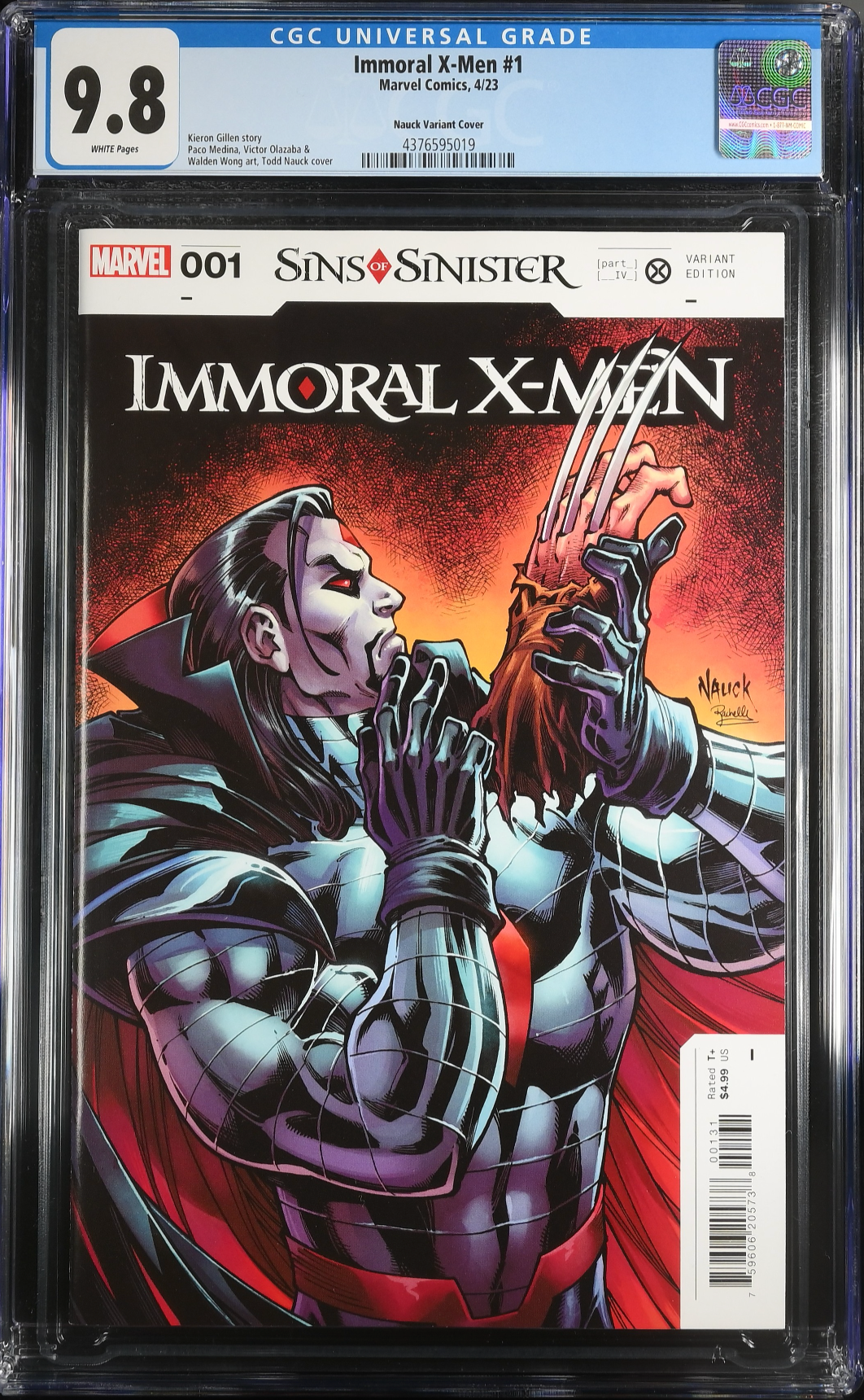 Immoral X-Men #1 Nauck 1:25 Retailer Incentive Variant CGC 9.8