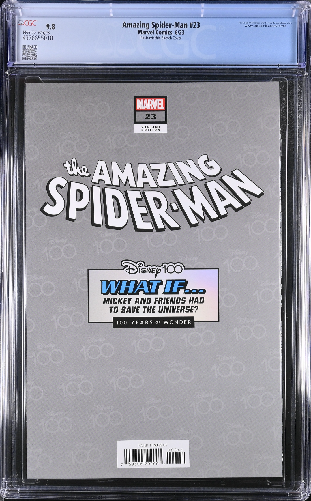 Amazing Spider-Man #23 Disney 1:100 Retailer Incentive Variant CGC 9.8