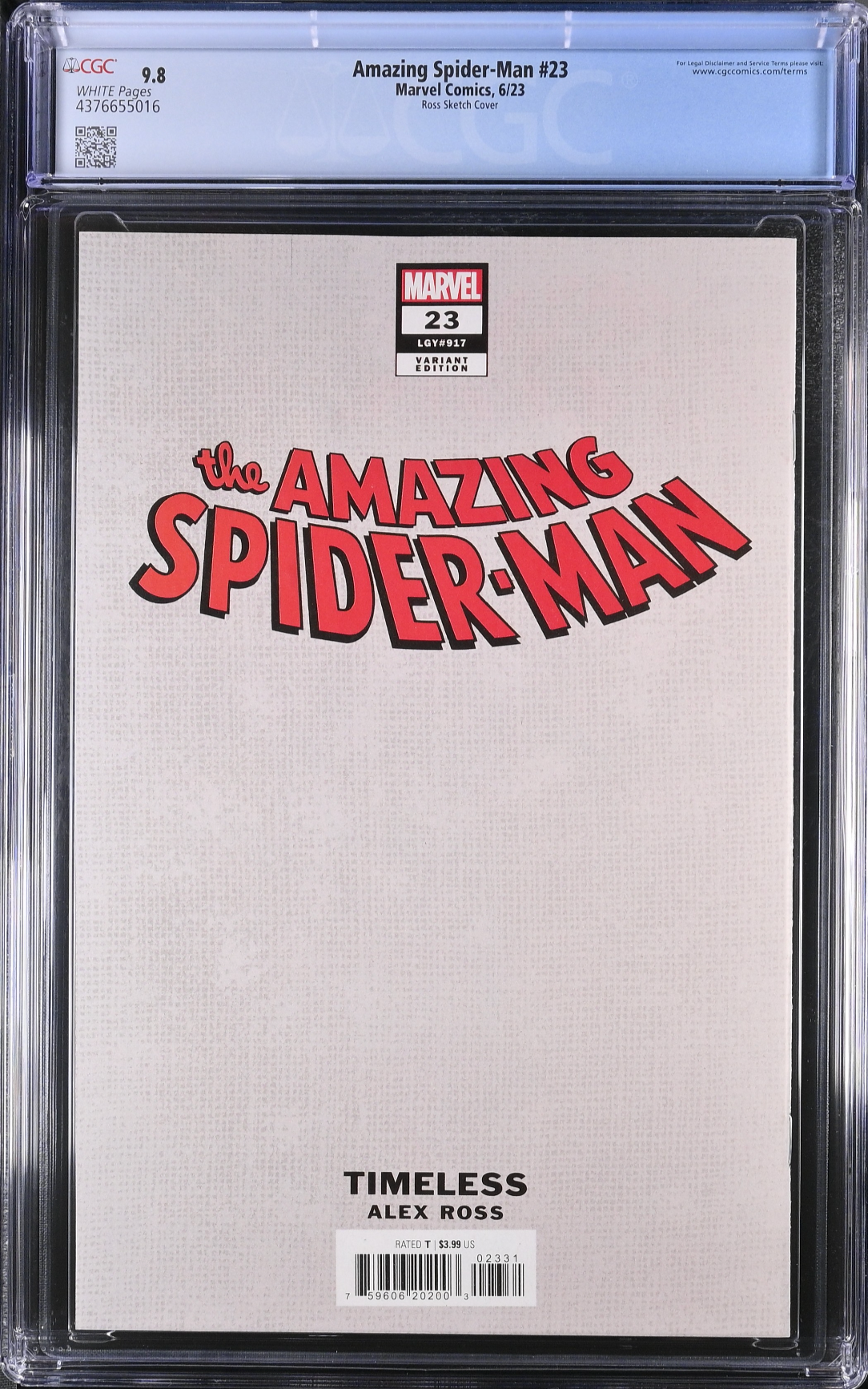Amazing Spider-Man #23 Alex Ross Mysterio "Timeless" 1:100 Retailer Incentive Variant CGC 9.8