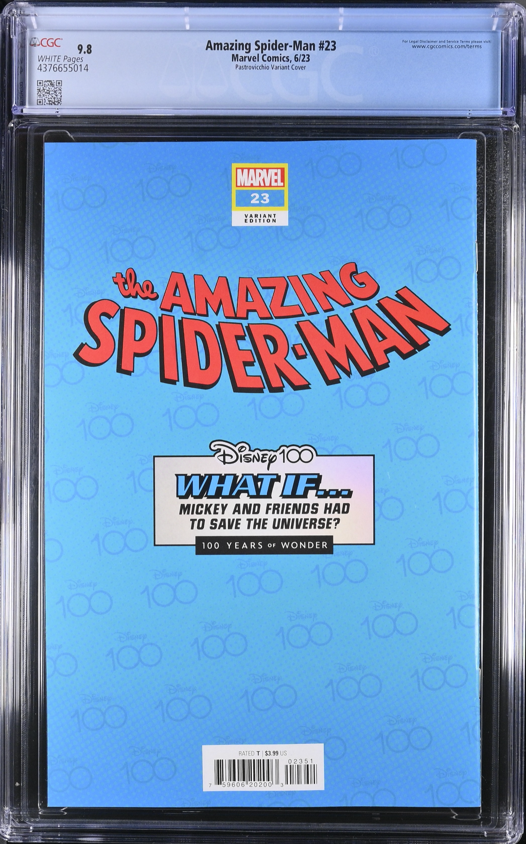 Amazing Spider-Man #23 Disney 100 Variant CGC 9.8