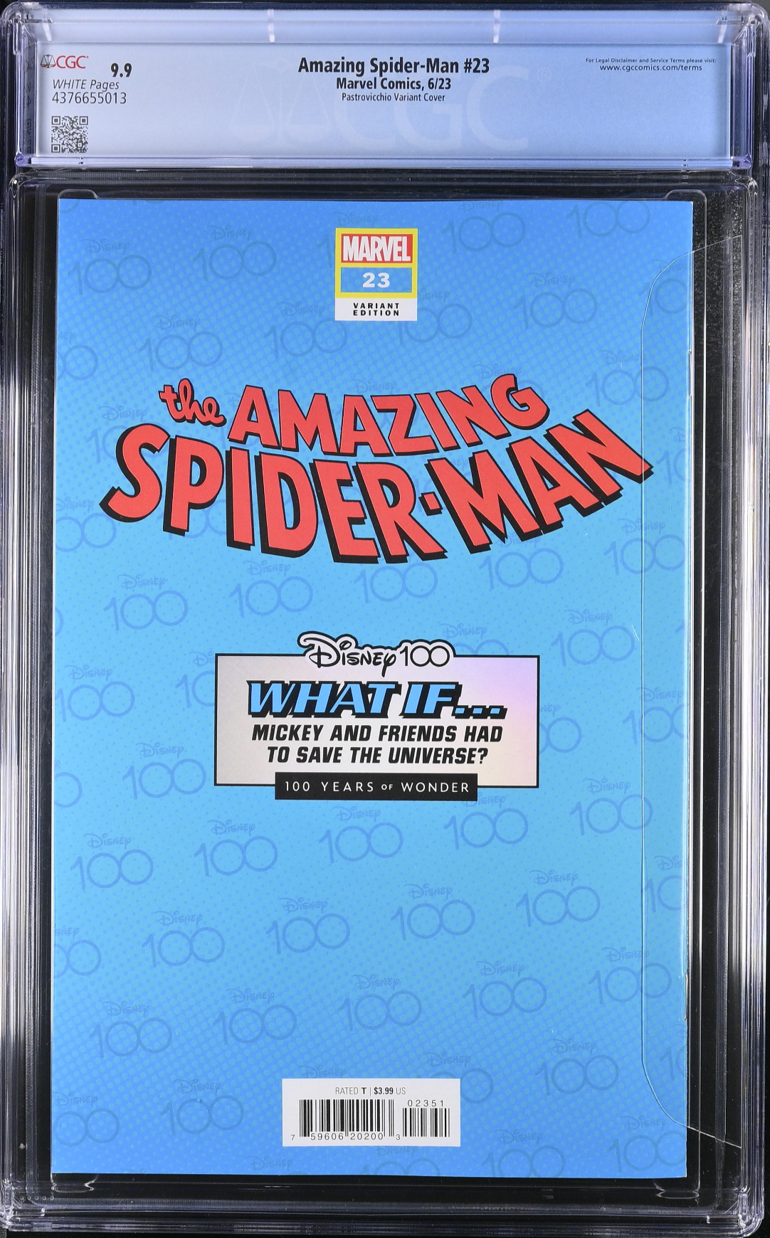 Amazing Spider-Man #23 Disney 100 Variant CGC 9.9