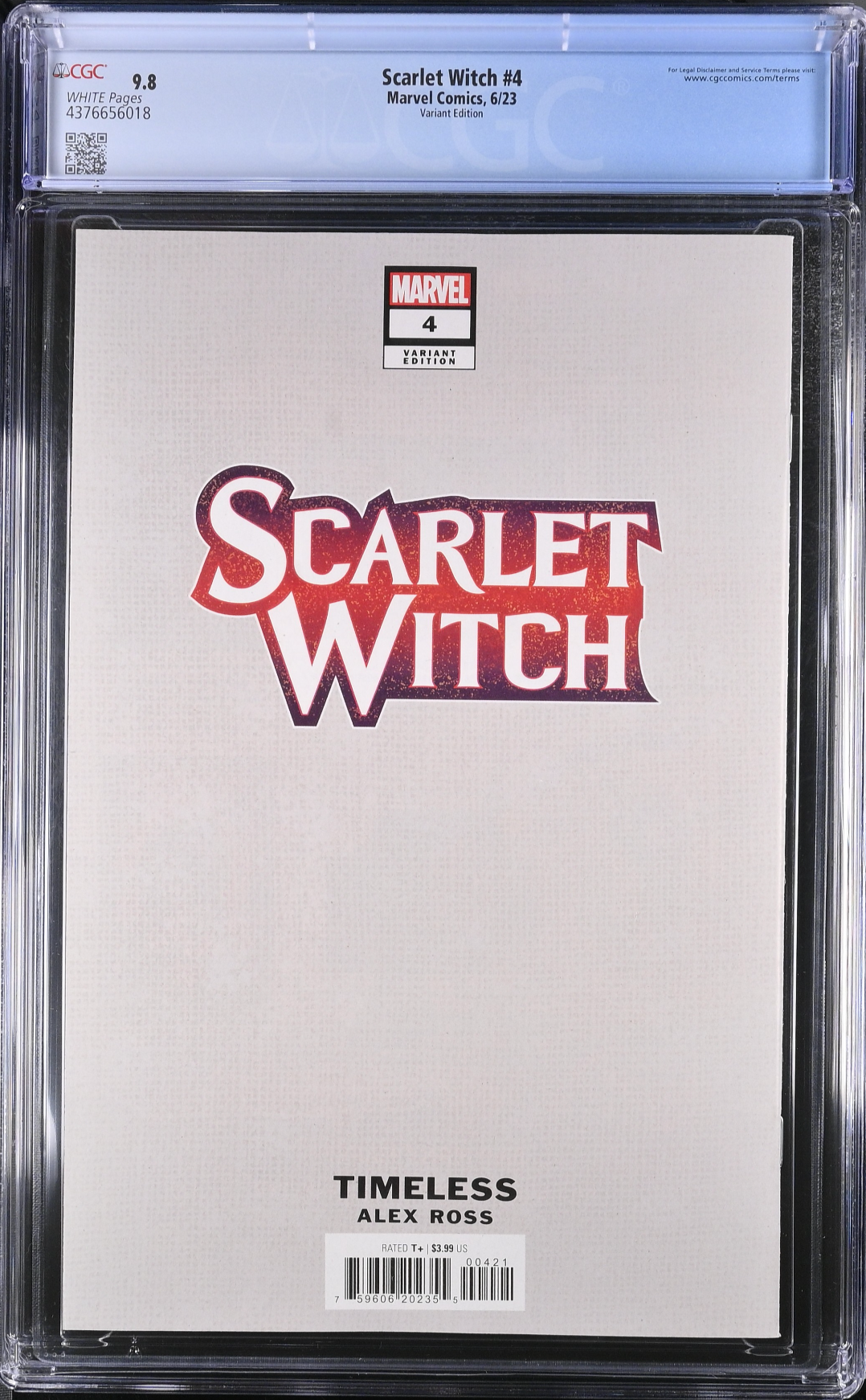 Scarlet Witch #4 Alex Ross Magneto "Timeless" Variant CGC 9.8