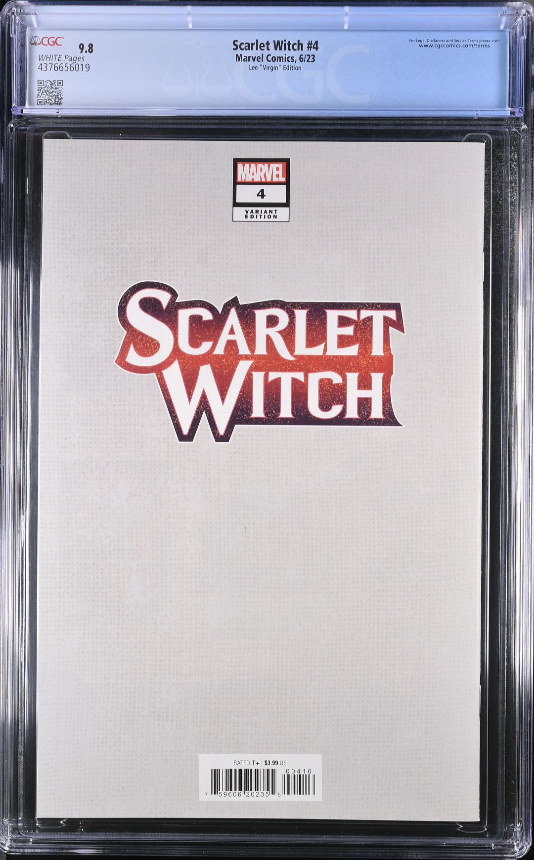 Scarlet Witch #4 Jeehyung Lee 1:50 Retailer Incentive Variant CGC 9.8