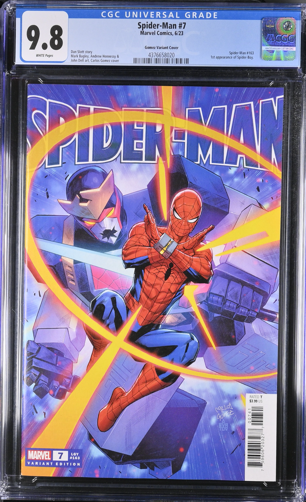 Spider-Man #7 Gomez Variant CGC 9.8 - First Spider-Boy