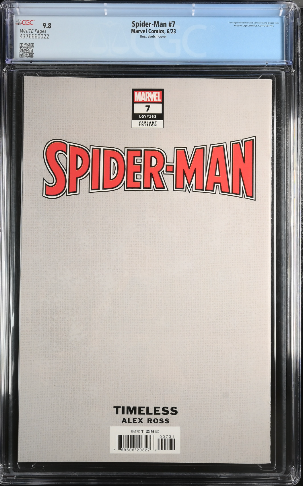 Spider-Man #7 Alex Ross Doctor Octopus "Timeless" 1:100 Retailer Incentive Variant CGC 9.8 - First Spider-Boy