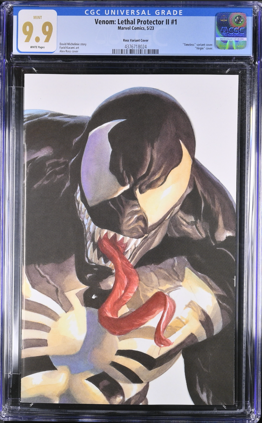 Venom: Lethal Protector II #1 Alex Ross Venom "Timeless" Variant CGC 9.9