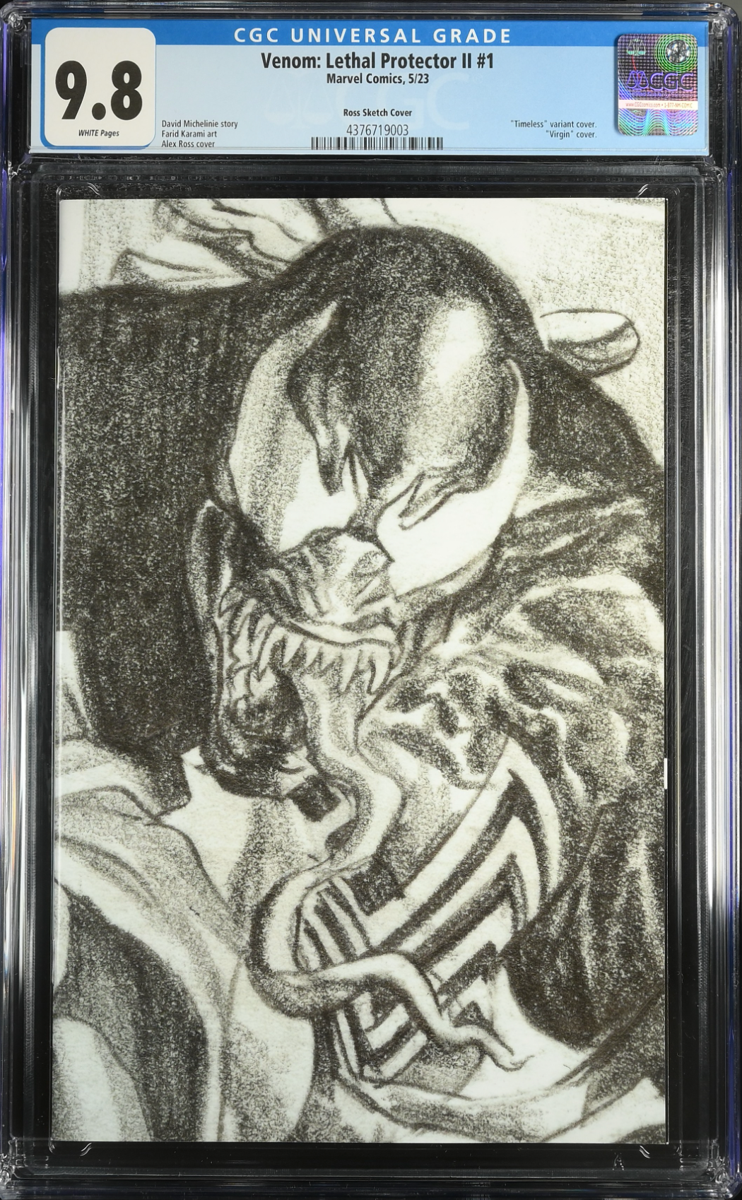Venom: Lethal Protector II #1 Alex Ross "Timeless" 1:100 Retailer Incentive Variant CGC 9.8
