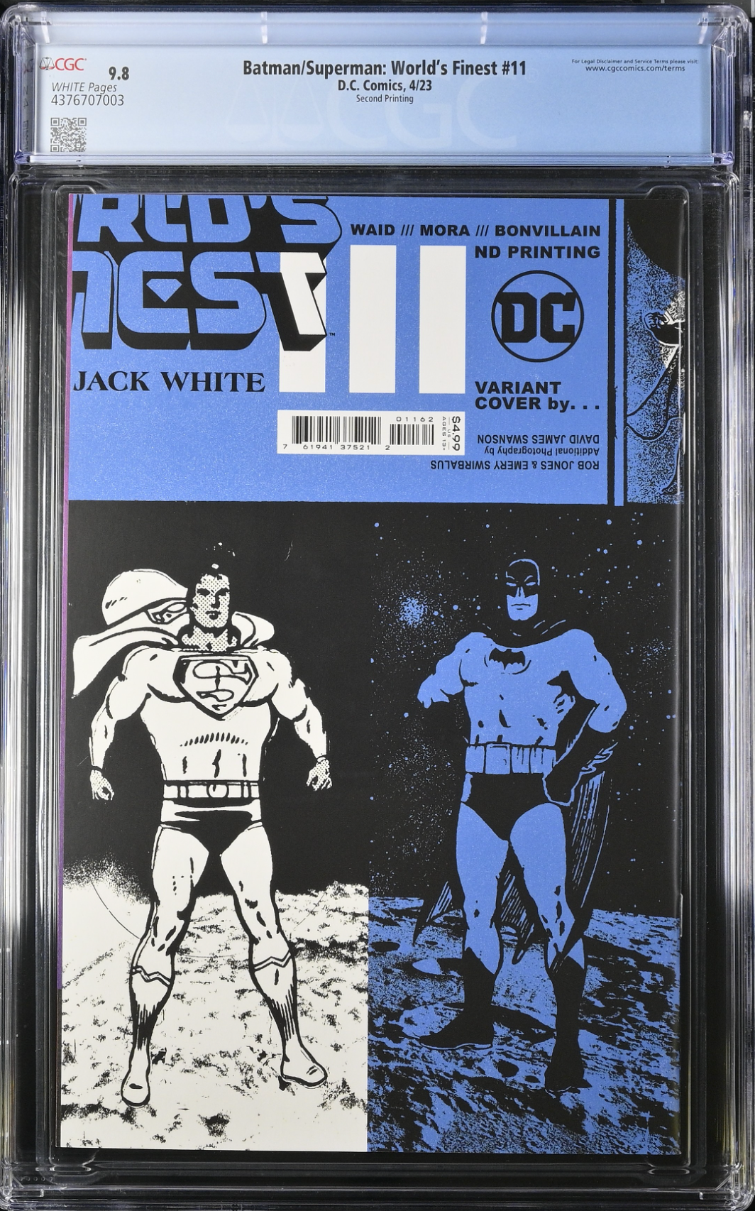 Batman/Superman: World's Finest #11 Second Printing CGC 9.8