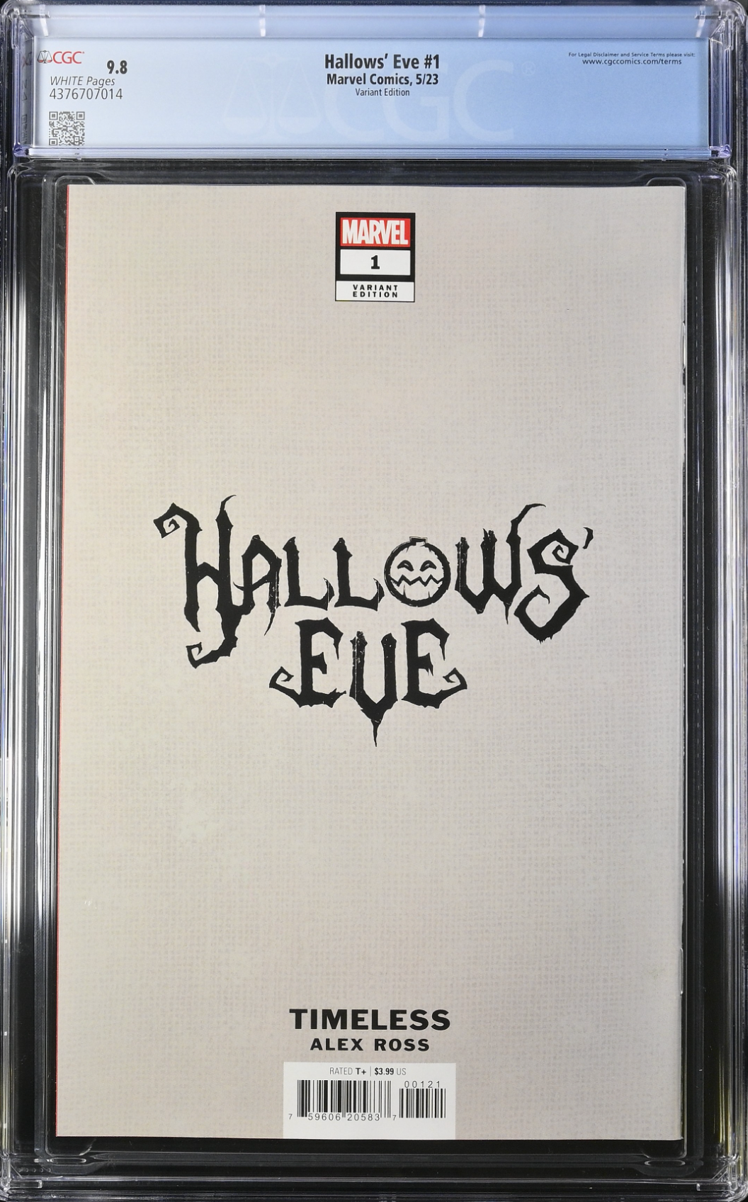 Hallows Eve #1 Alex Ross Green Goblin "Timeless" Variant CGC 9.8