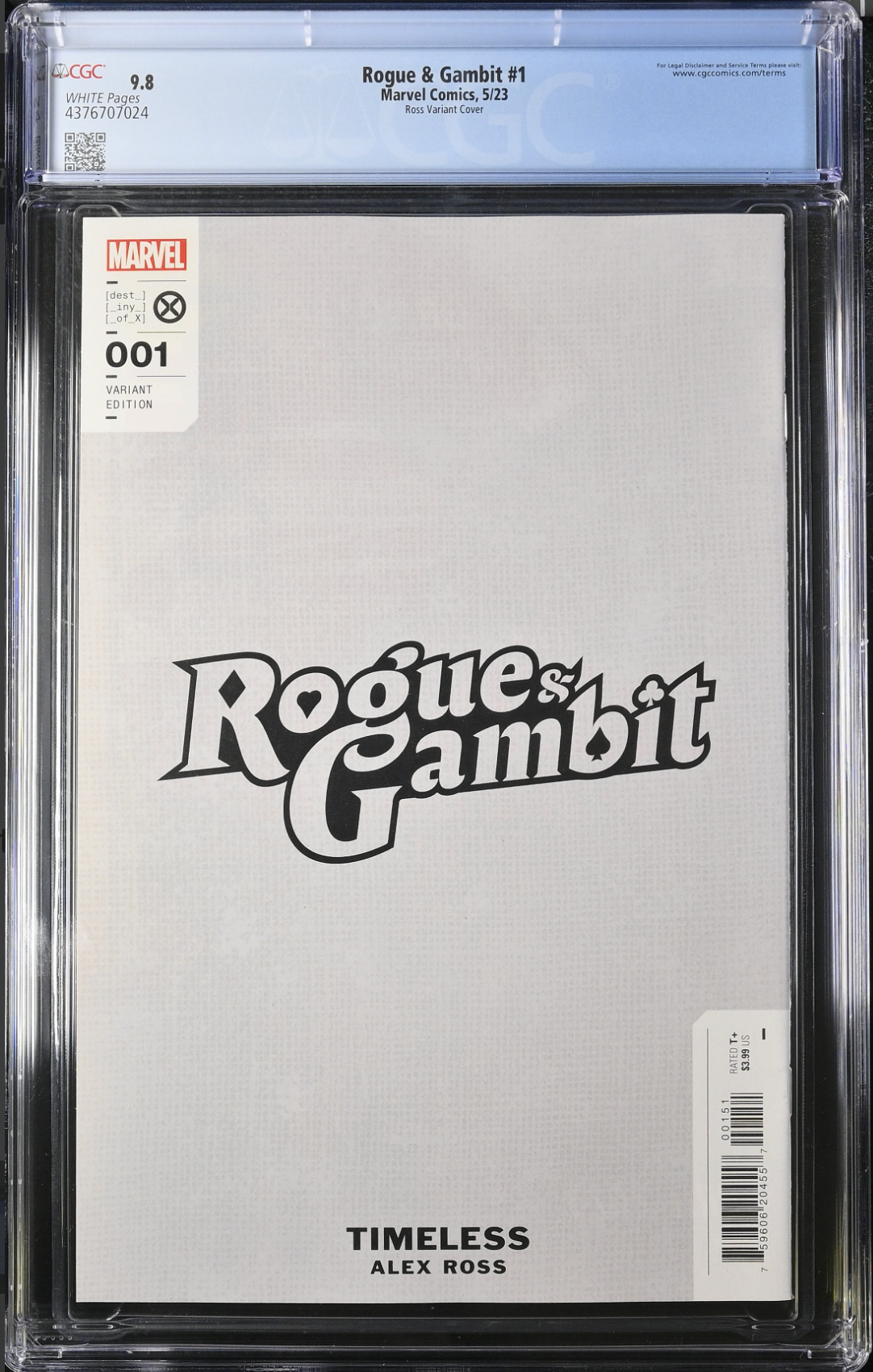 Rogue & Gambit #1 Alex Ross Mystique "Timeless" Variant CGC 9.8