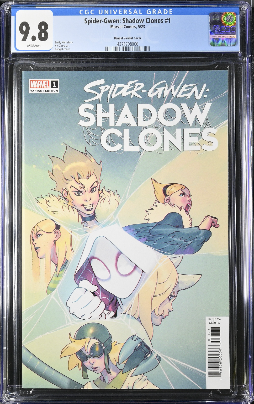 Spider-Gwen: Shadow Clones #1 Bengal Variant CGC 9.8