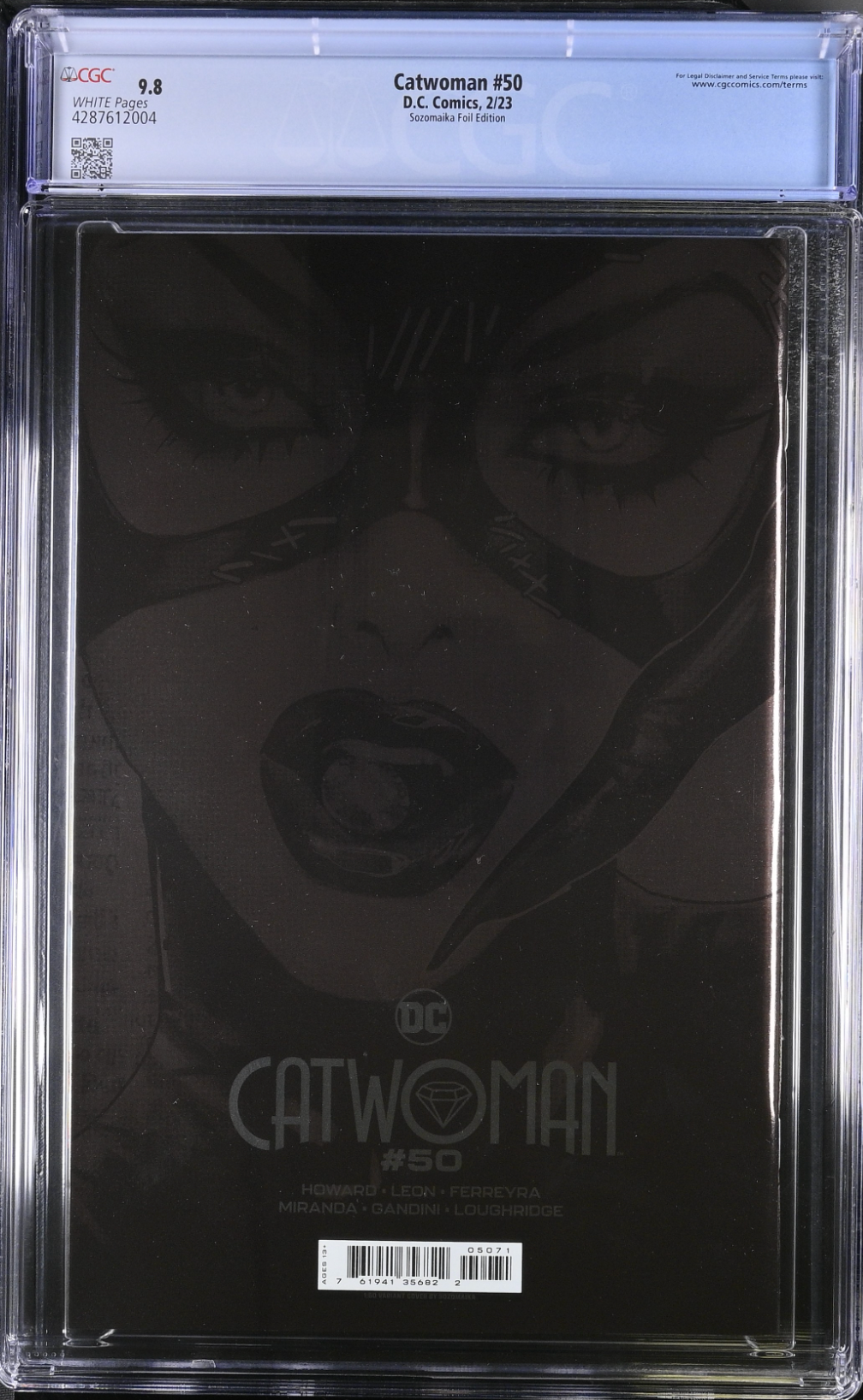 Catwoman #50 Sozomaika 1:50 Foil Retailer Incentive Variant CGC 9.8