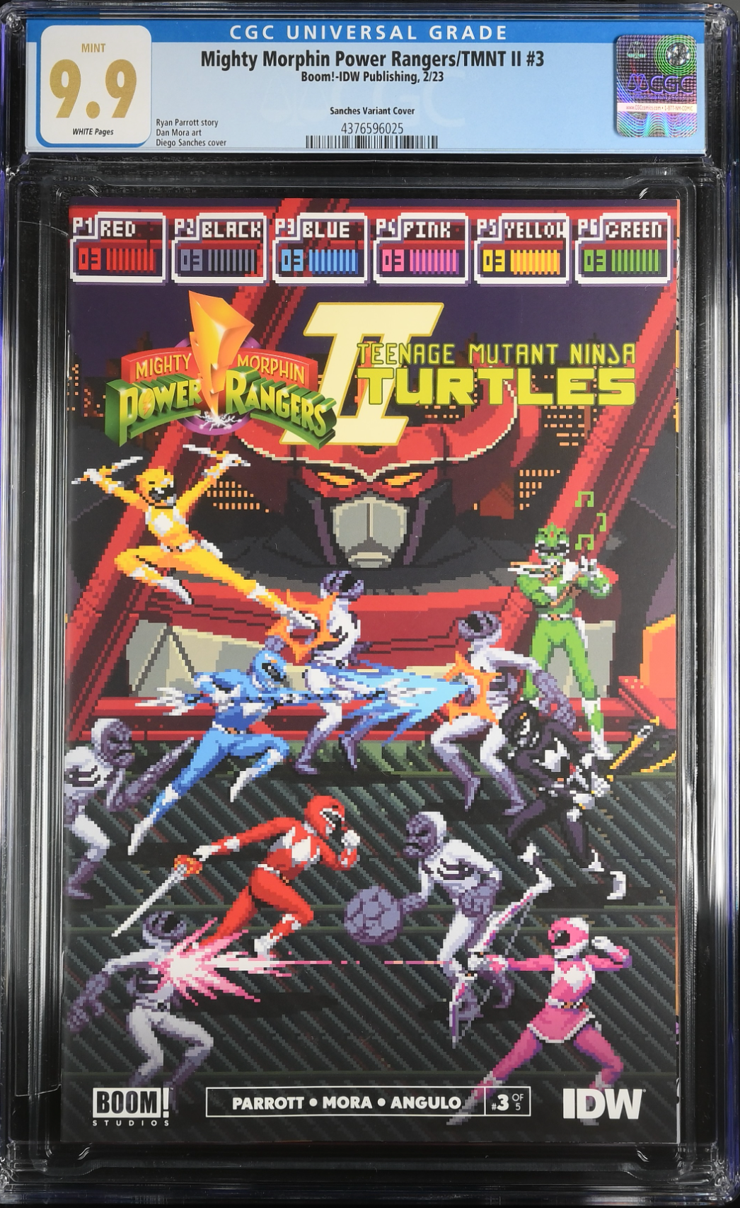 Mighty Morphin Power Rangers/Teenage Mutant Ninja Turtles #3 Sanches Variant CGC 9.9