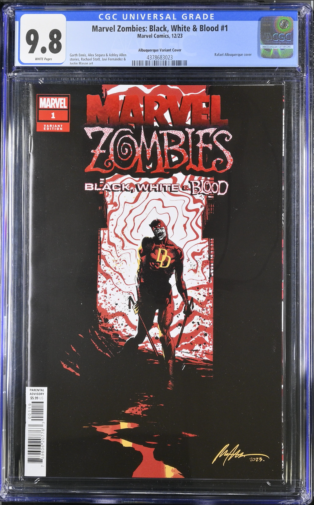 Marvel Zombies: Black, White & Blood #1 Albuquerque 1:25 Retailer Incentive Variant CGC 9.8