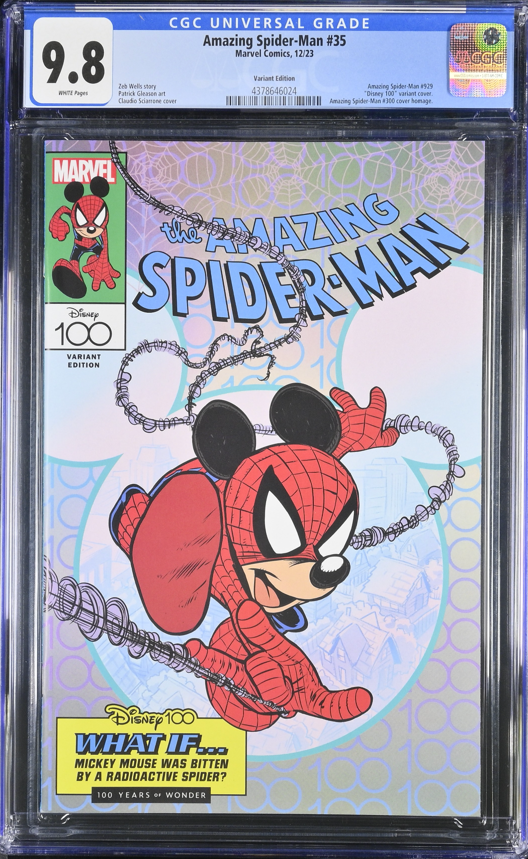 Amazing Spider-Man #35 Disney 100 Variant CGC 9.8