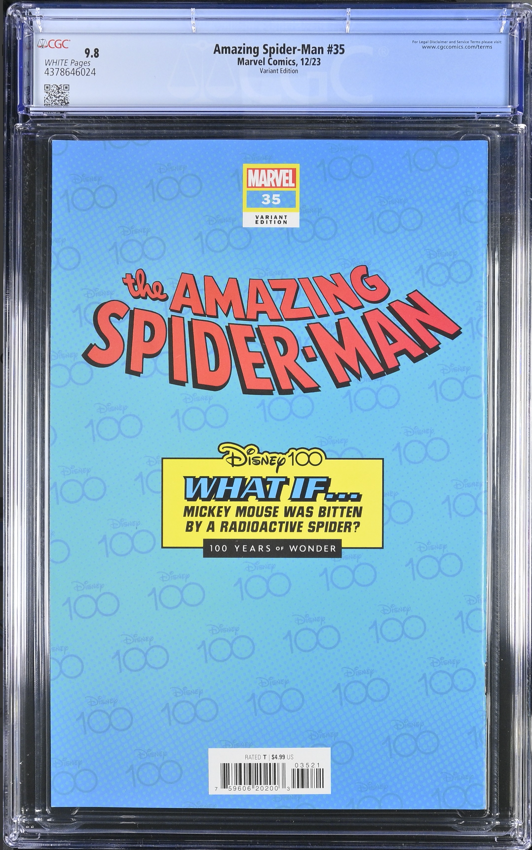 Amazing Spider-Man #35 Disney 100 Variant CGC 9.8