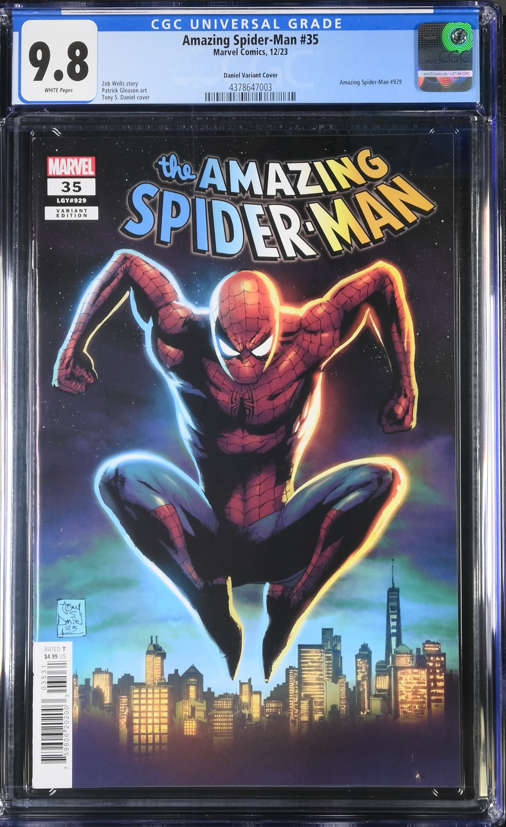 Amazing Spider-Man #35 Daniel Variant CGC 9.8