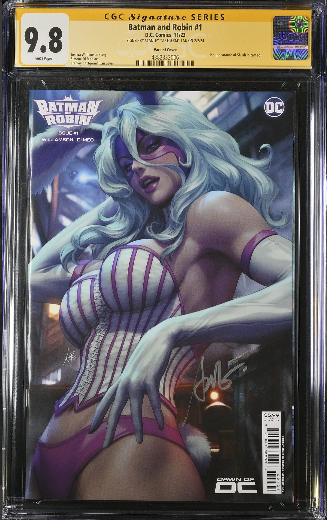 Batman and Robin #1 Artgerm Variant CGC 9.8 SS