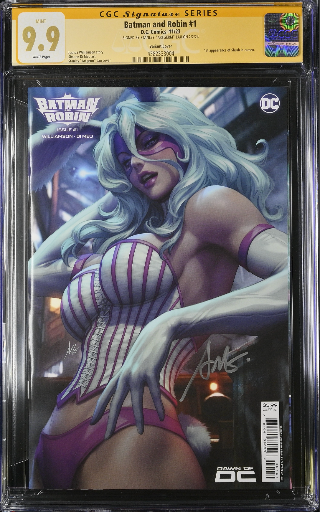 Batman and Robin #1 Artgerm Variant CGC 9.9 SS