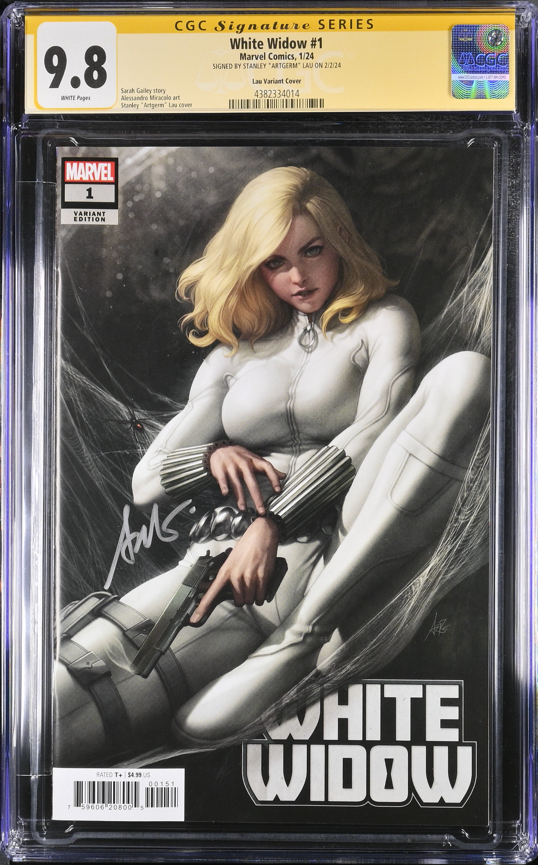 White Widow #1 Artgerm Variant CGC 9.8 SS