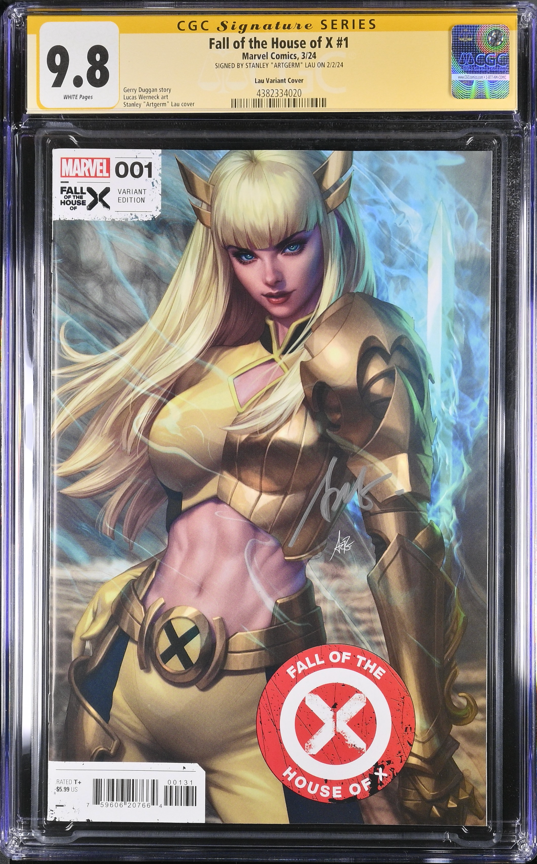 Fall of the House of X #1 Artgerm Magik Variant CGC 9.8 SS