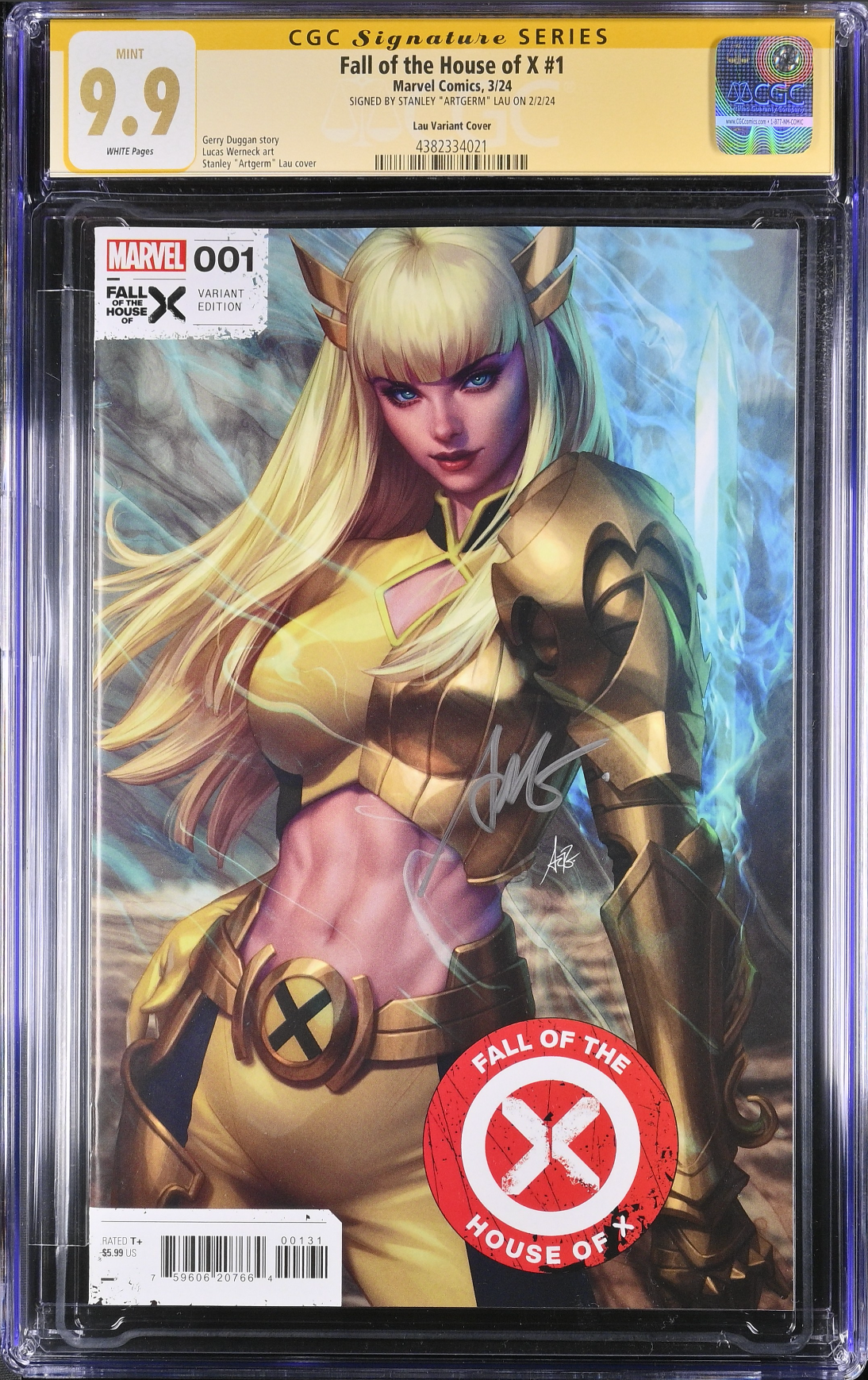 Fall of the House of X #1 Artgerm Magik Variant CGC 9.9 SS