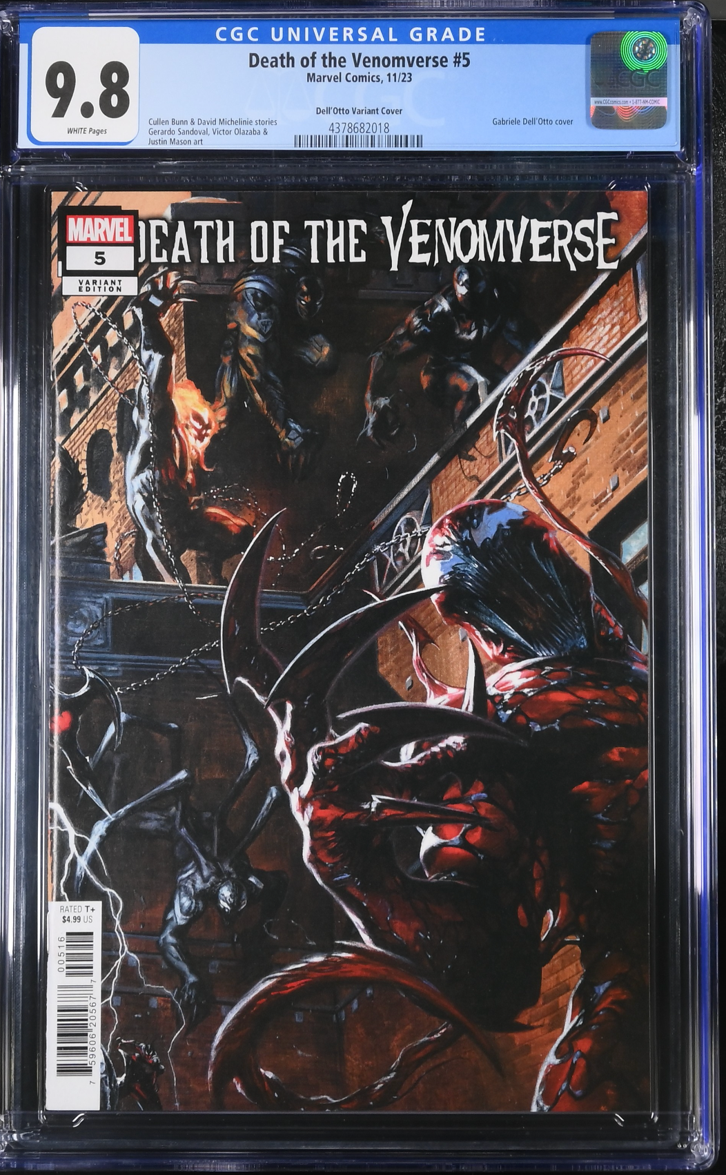 Death of the Venomverse #5 Dell'Otto 1:10 Retailer Incentive Variant CGC 9.8