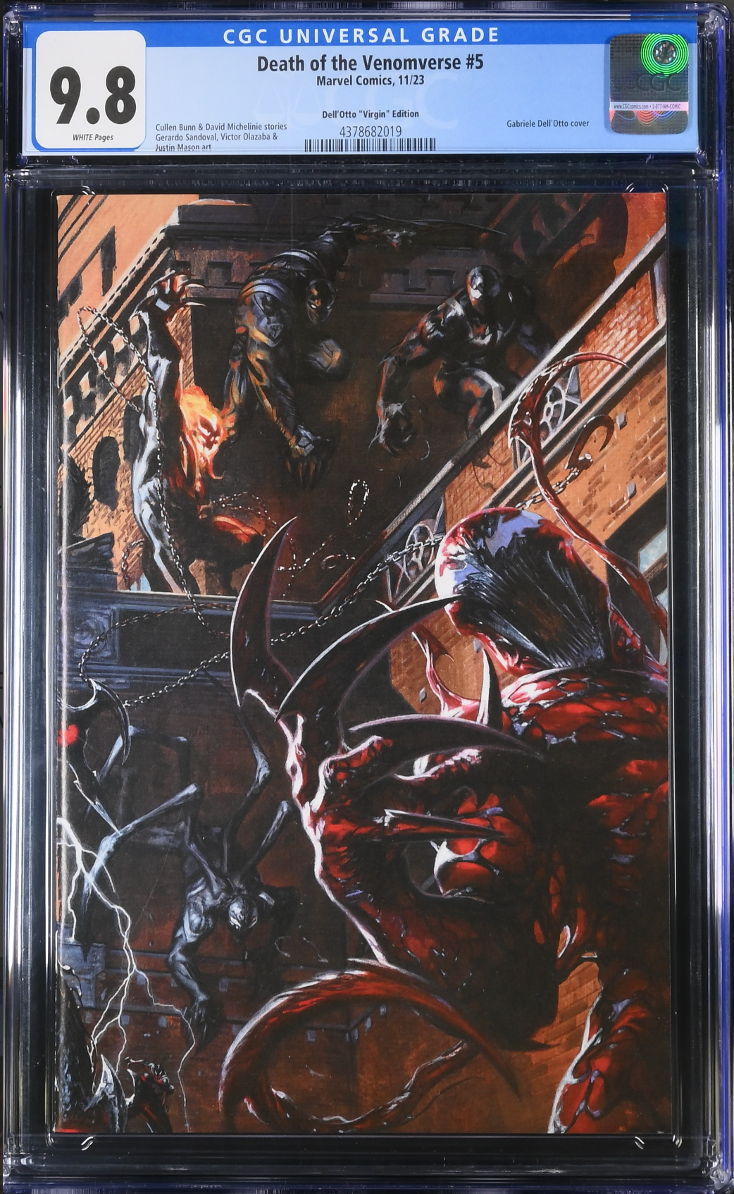 Death of the Venomverse #5 Dell'Otto 1:50 Virgin Retailer Incentive Variant CGC 9.8