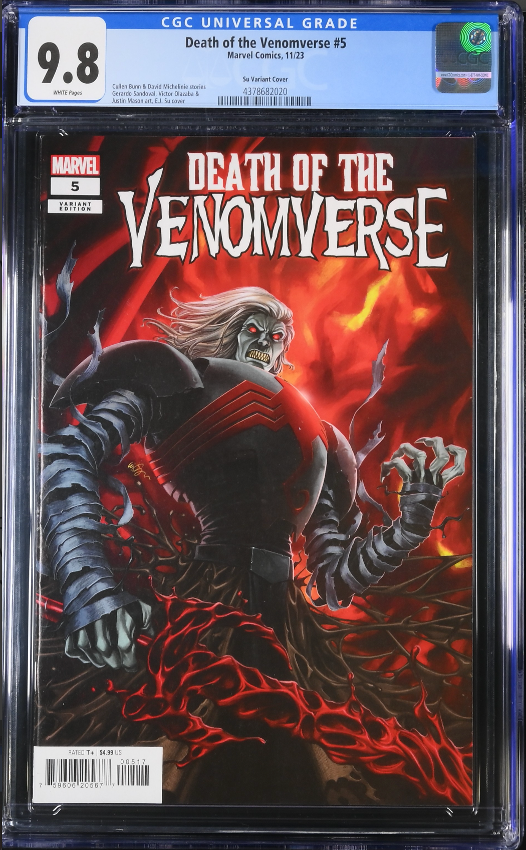 Death of the Venomverse #5 Su 1:50 Retailer Incentive Variant CGC 9.8