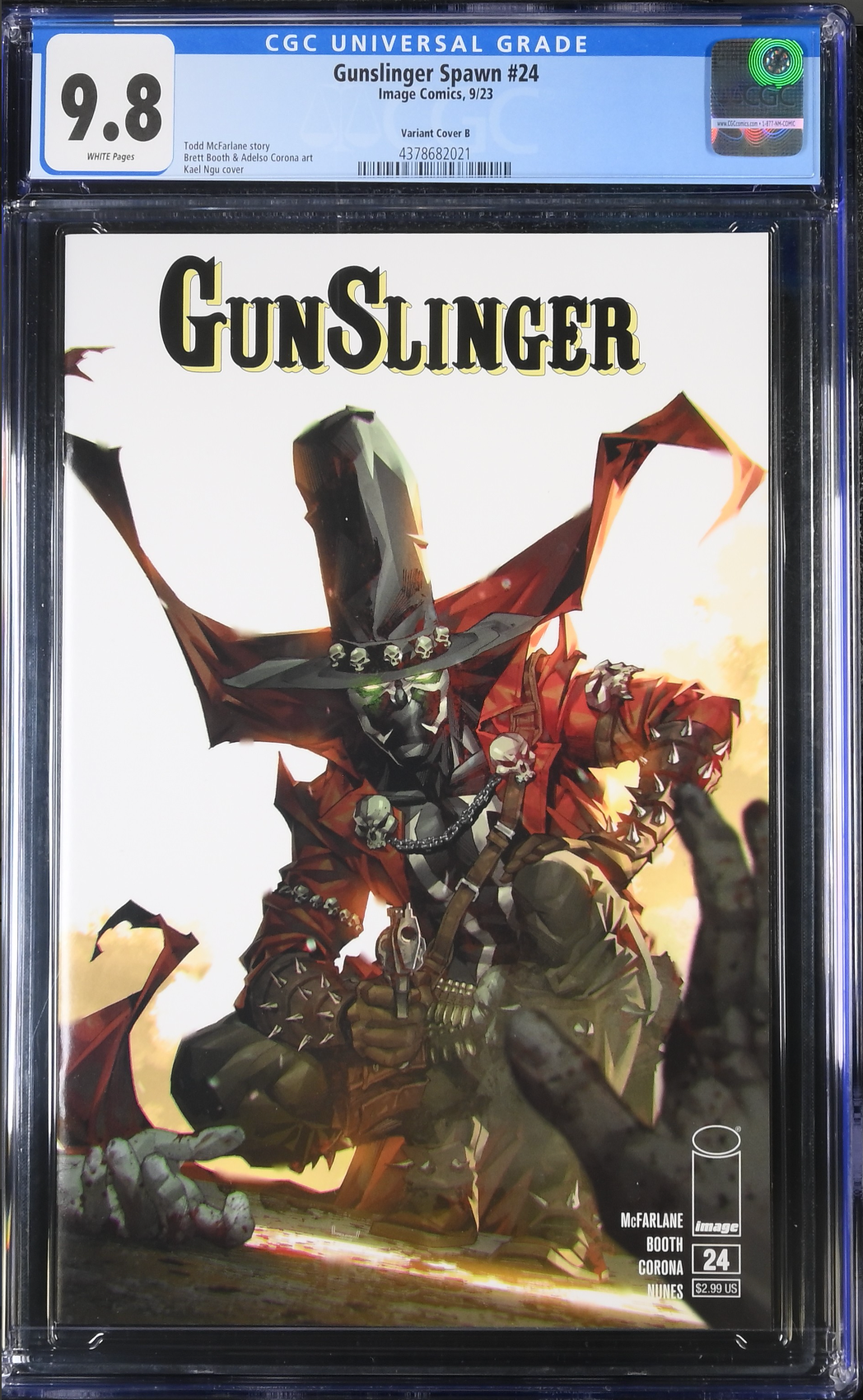 Gunslinger Spawn #24 Ngu B/W Variant CGC 9.8