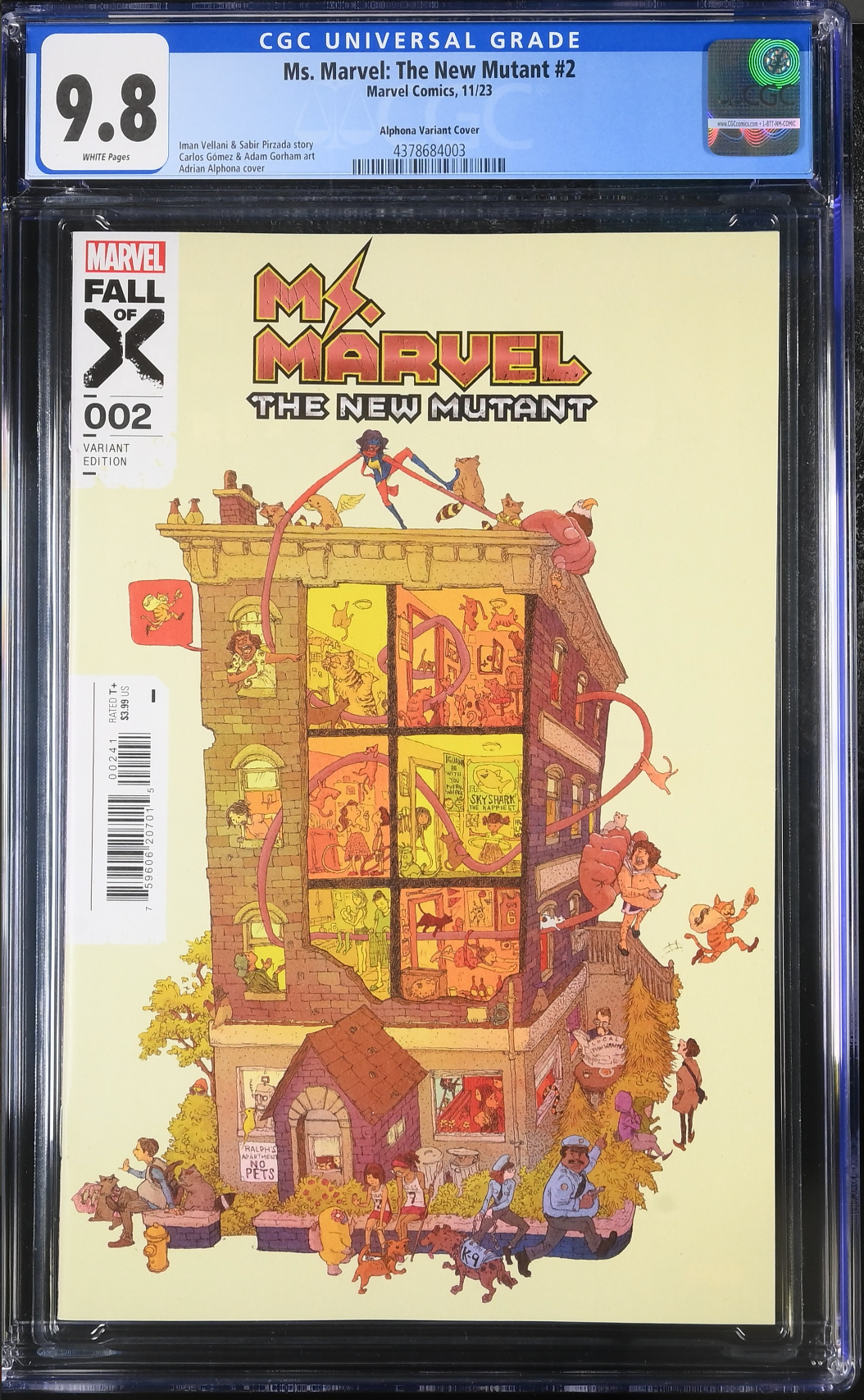 Ms. Marvel: The New Mutant #2 Alphona Variant CGC 9.8