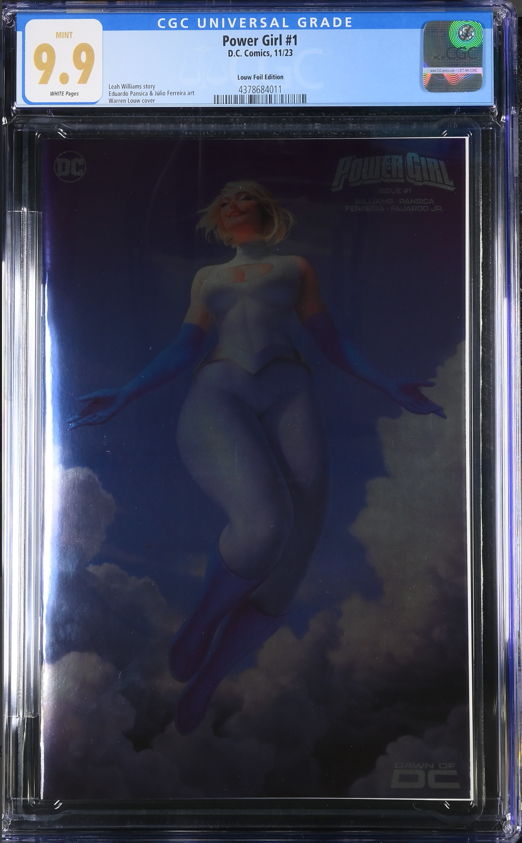 Power Girl #1 Louw Foil Variant CGC 9.9