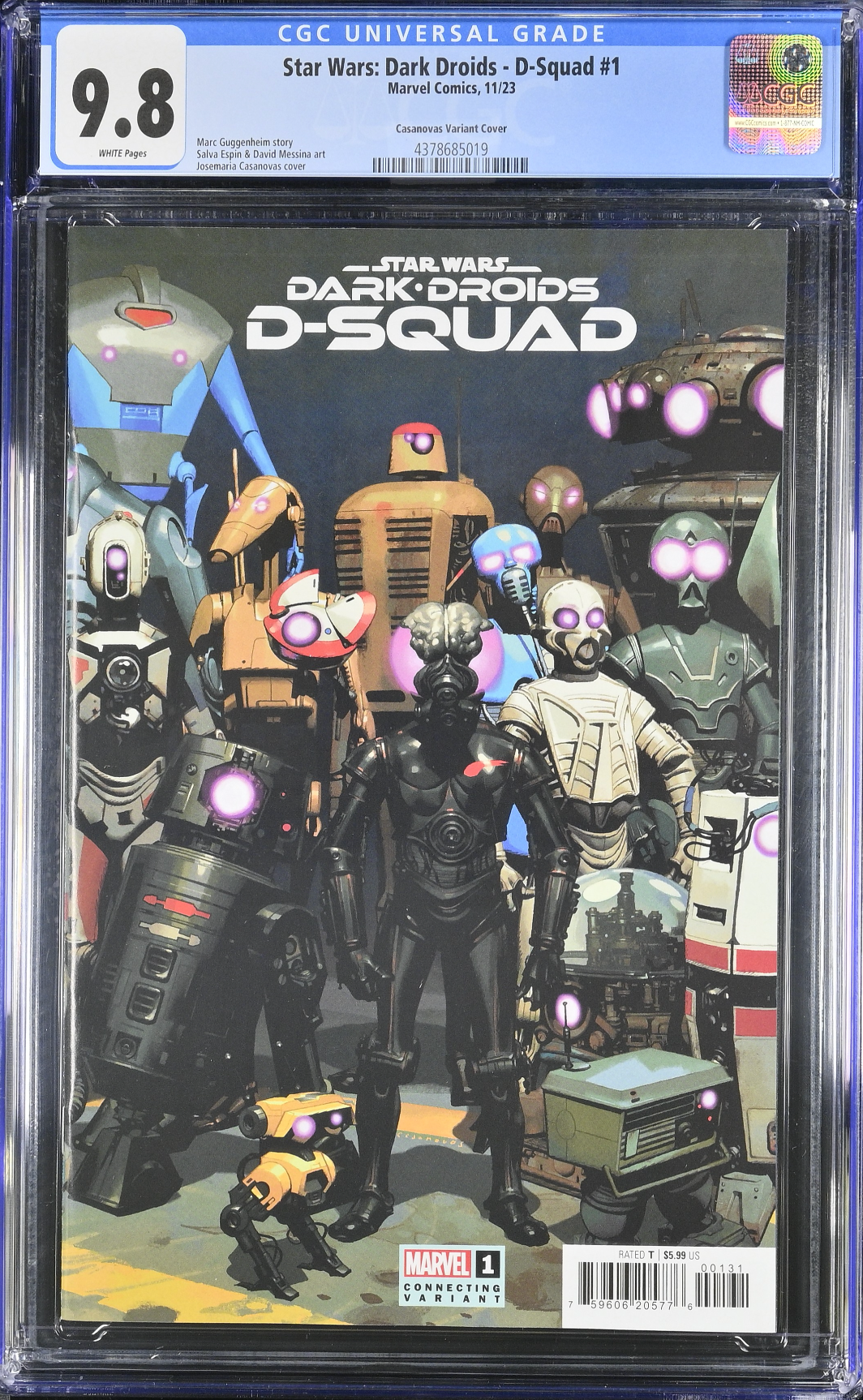 Star Wars: Dark Droids - D-Squad #1 Casanovas Droids Connecting Variant CGC 9.8