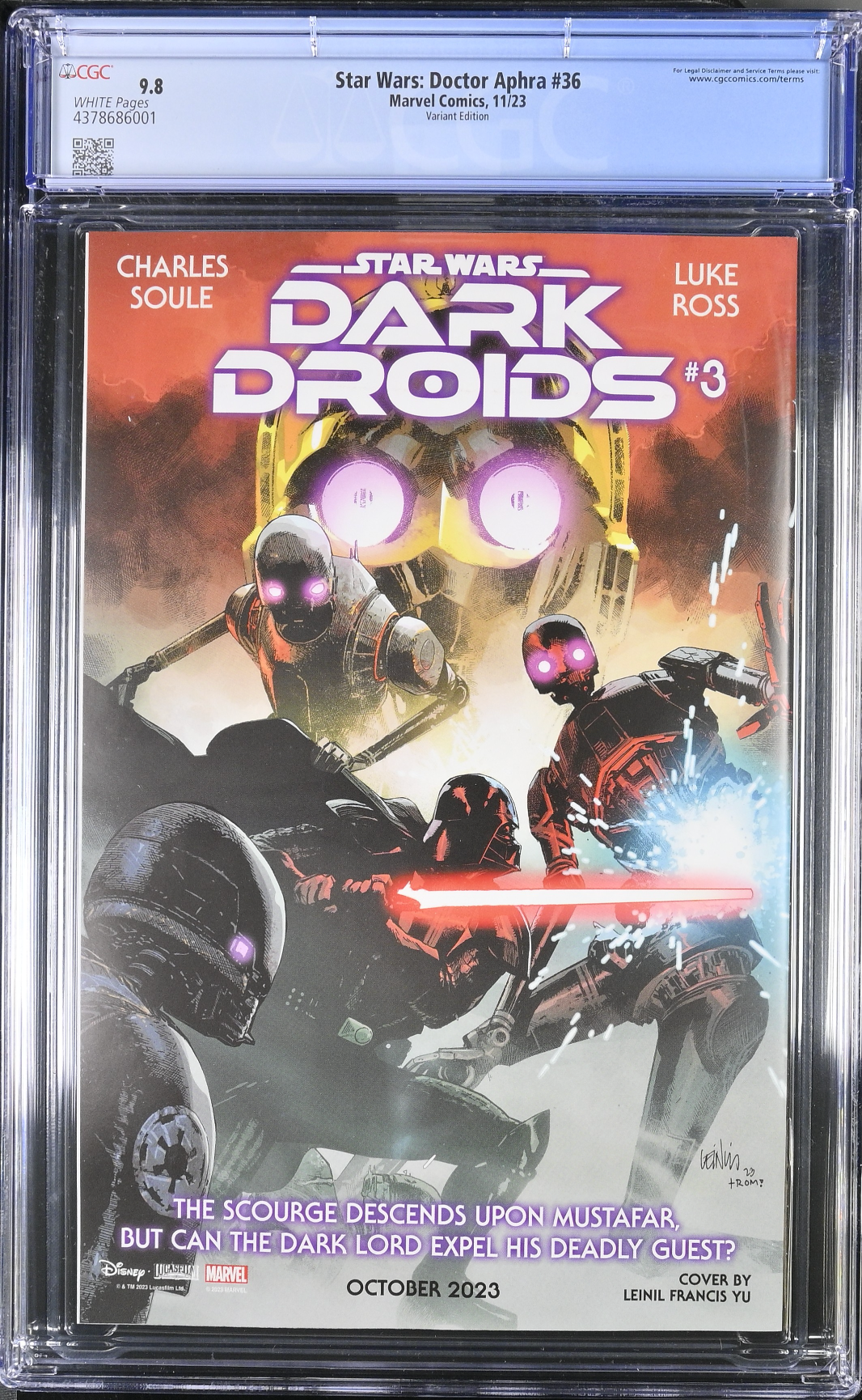 Star Wars: Doctor Aphra #36 Sprouse Variant CGC 9.8