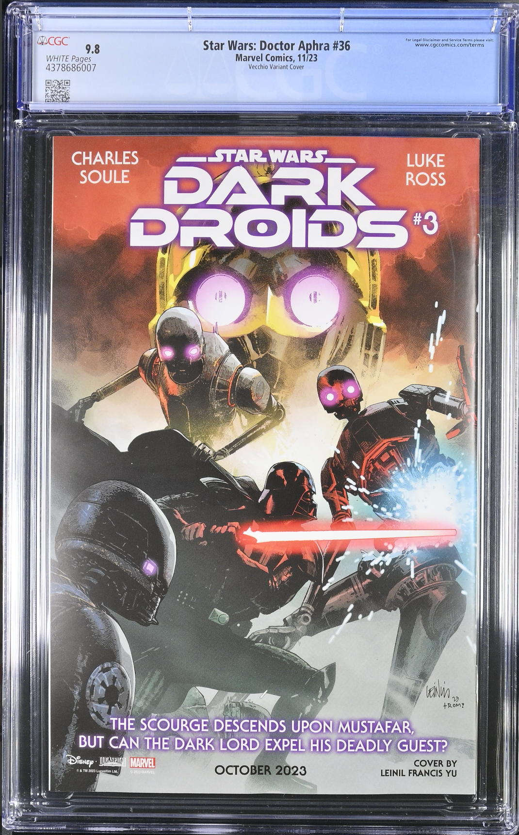 Star Wars: Doctor Aphra #36 Vecchio Variant CGC 9.8