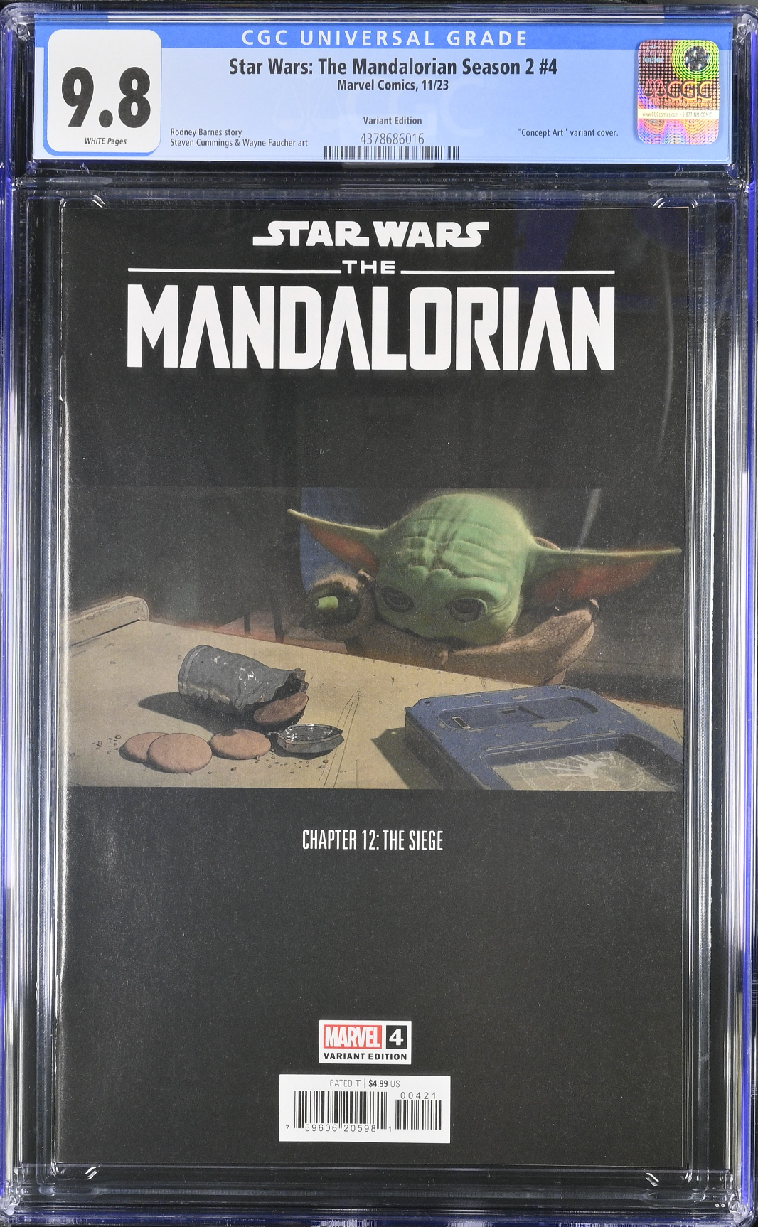 Star Wars: The Mandalorian Season 2 #4 Concept Art Variant CGC 9.8