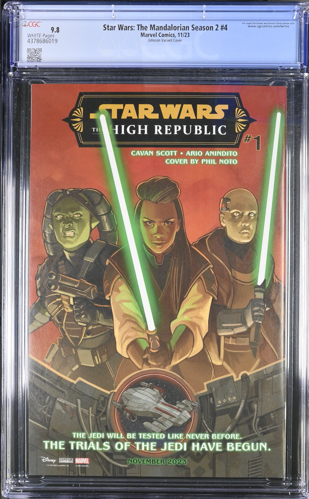 Star Wars: The Mandalorian Season 2 #4 Johnson Variant CGC 9.8