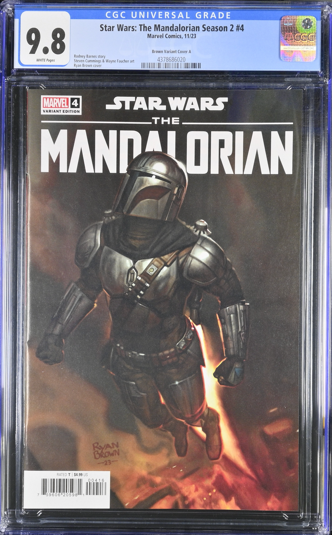 Star Wars: The Mandalorian Season 2 #4 Brown 1:25 Retailer Incentive Variant CGC 9.8