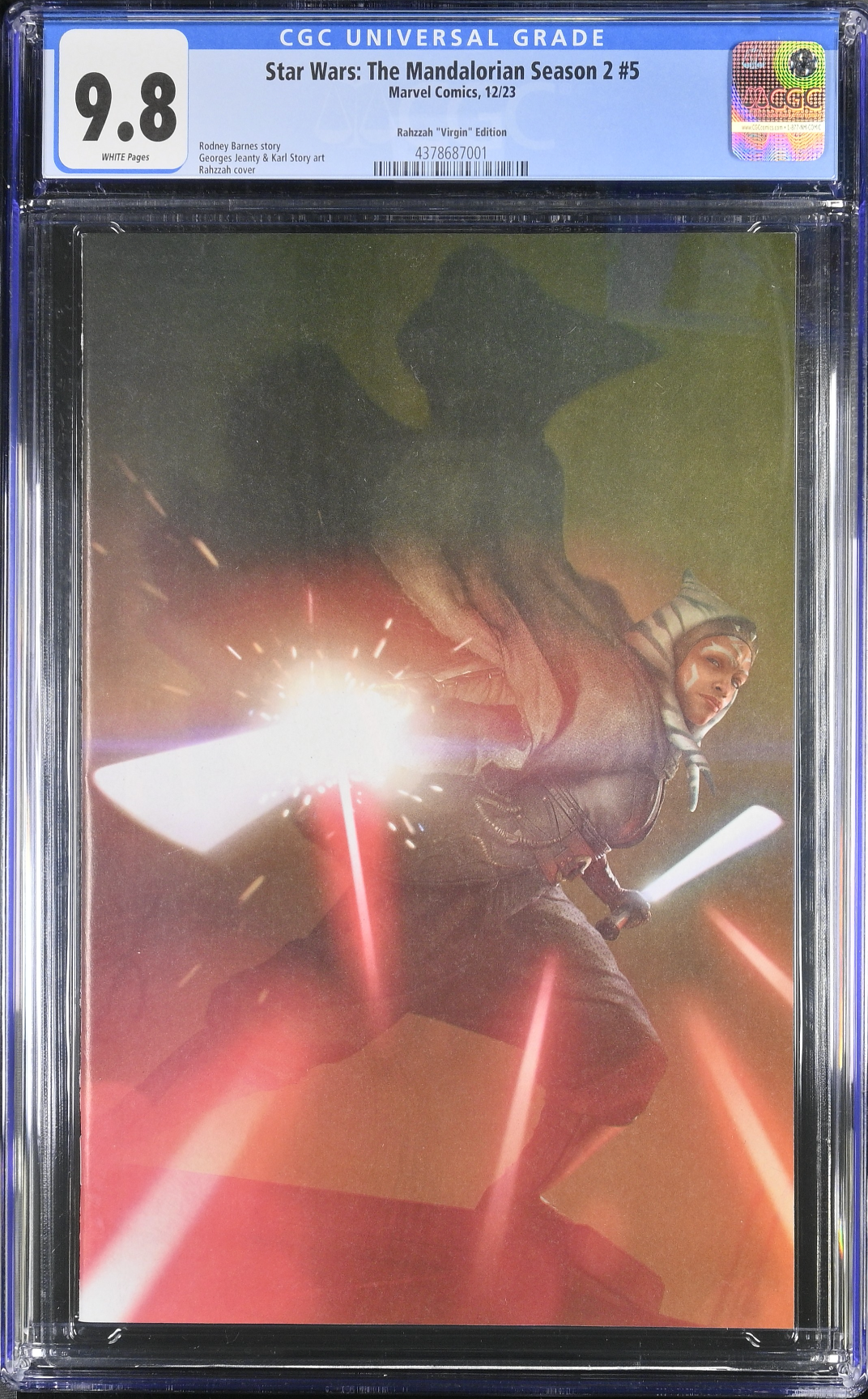 Star Wars: The Mandalorian Season 2 #5 Rahzzah 1:100 Virgin Retailer Incentive Variant CGC 9.8