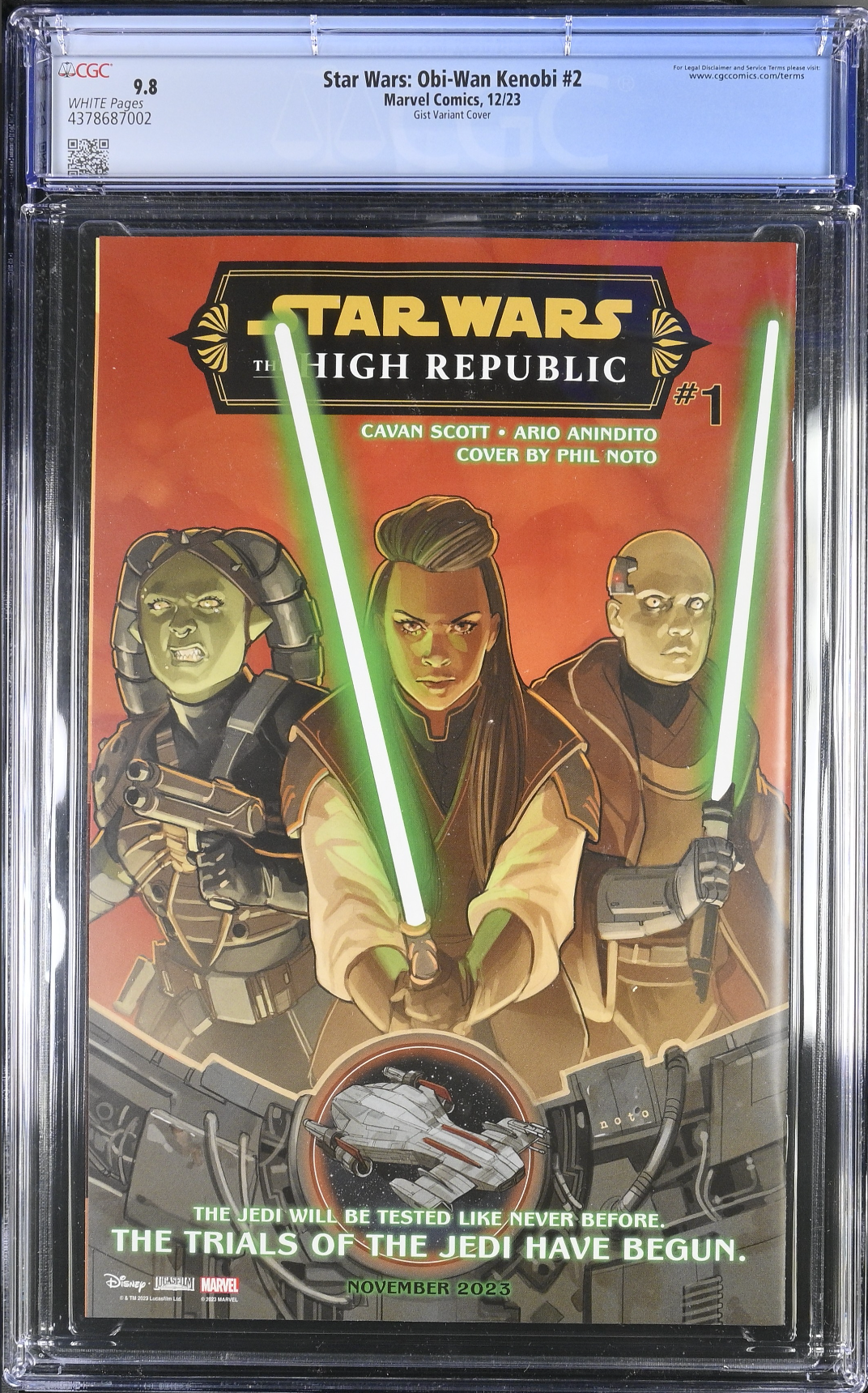 Star Wars: Obi-Wan Kenobi #2 Gist 1:25 Retailer Incentive Variant CGC 9.8