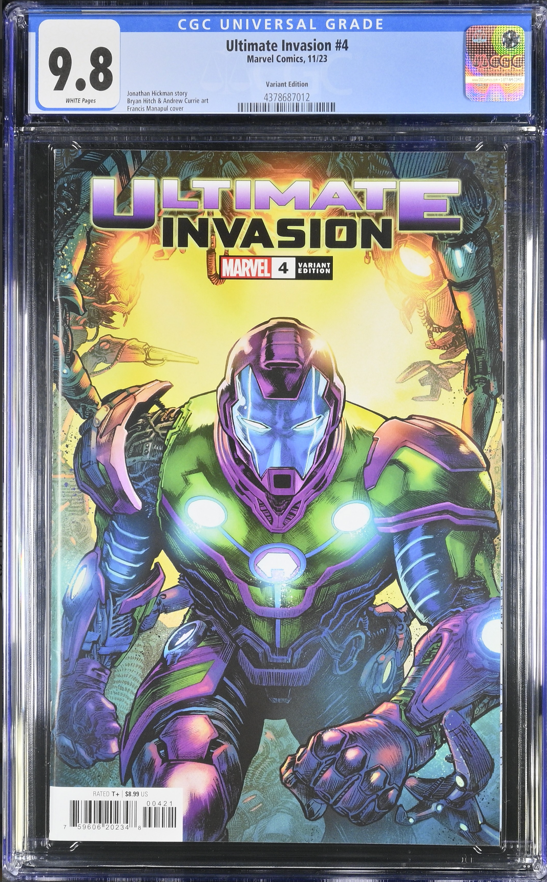 Ultimate Invasion #4 Manapul Variant CGC 9.8