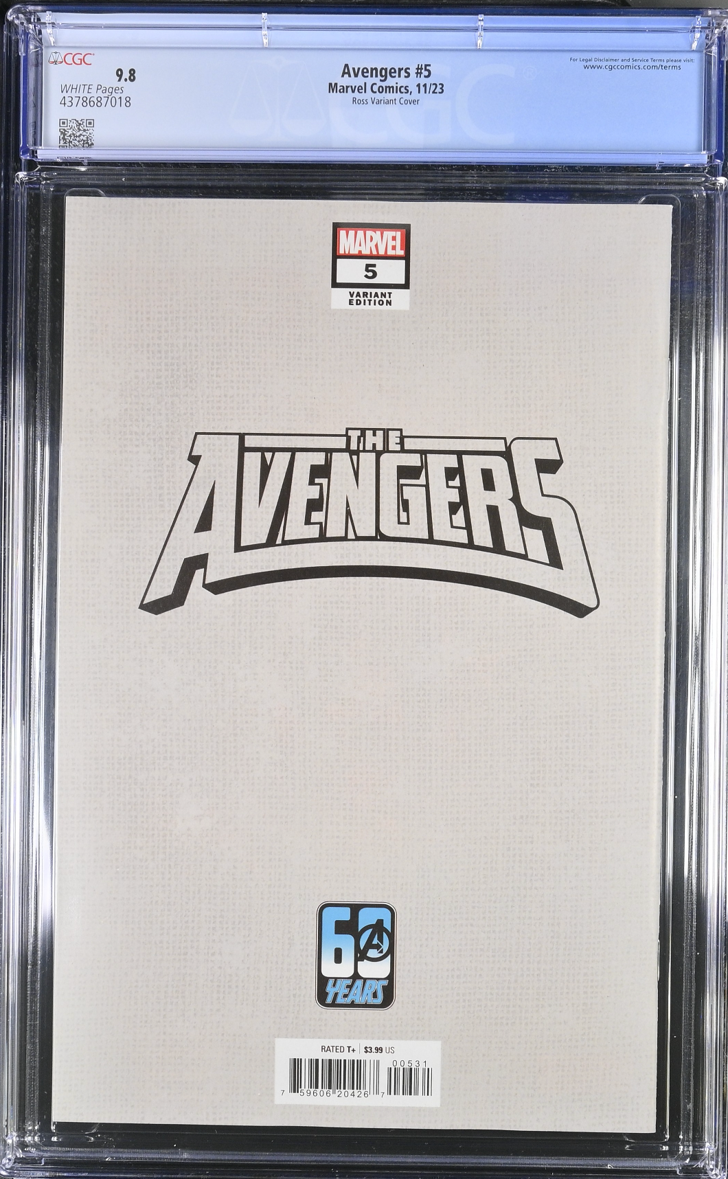 Avengers #5 Ross Connecting Variant CGC 9.8