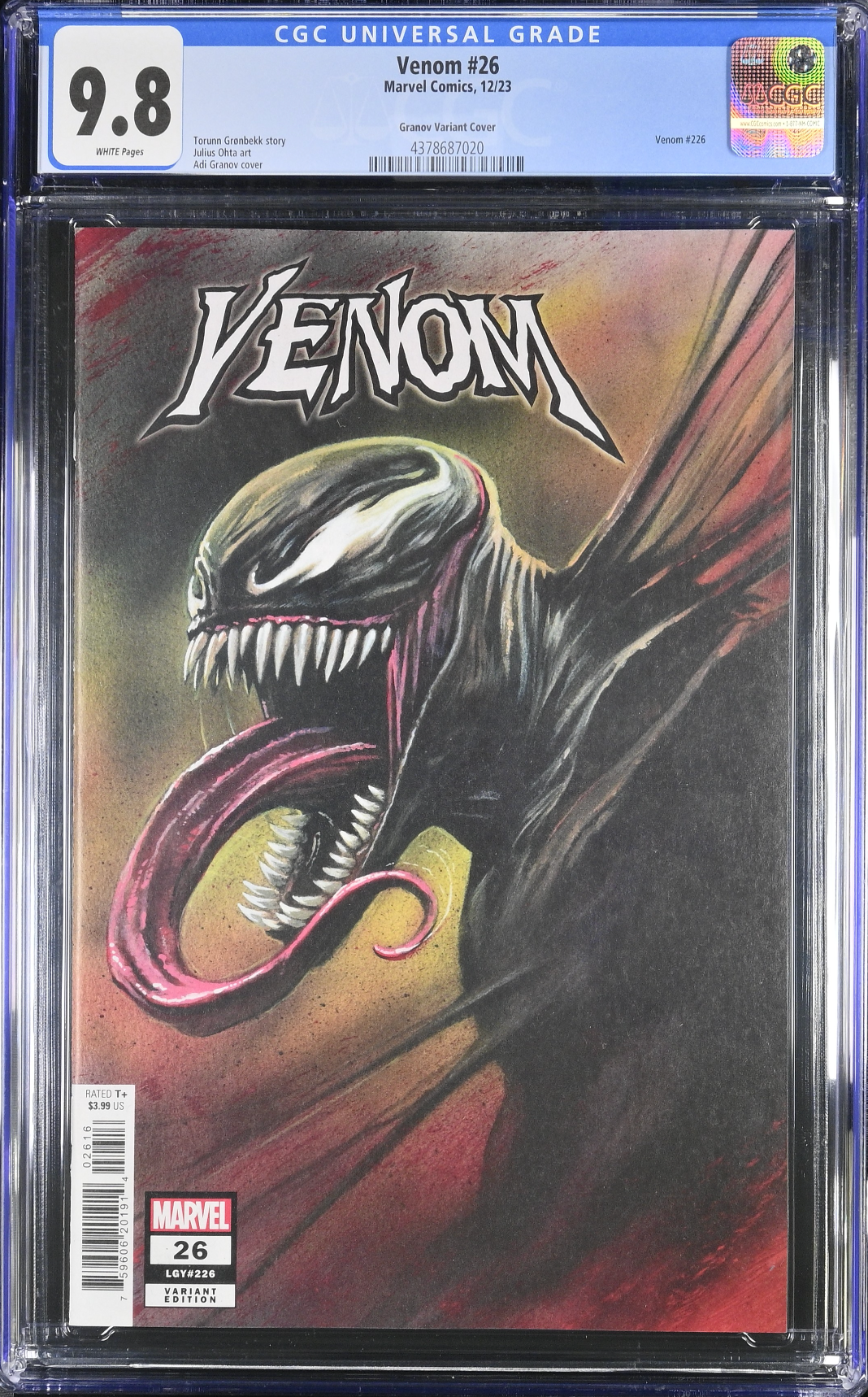 Venom #26 Granov 1:25 Retailer Incentive Variant CGC 9.8