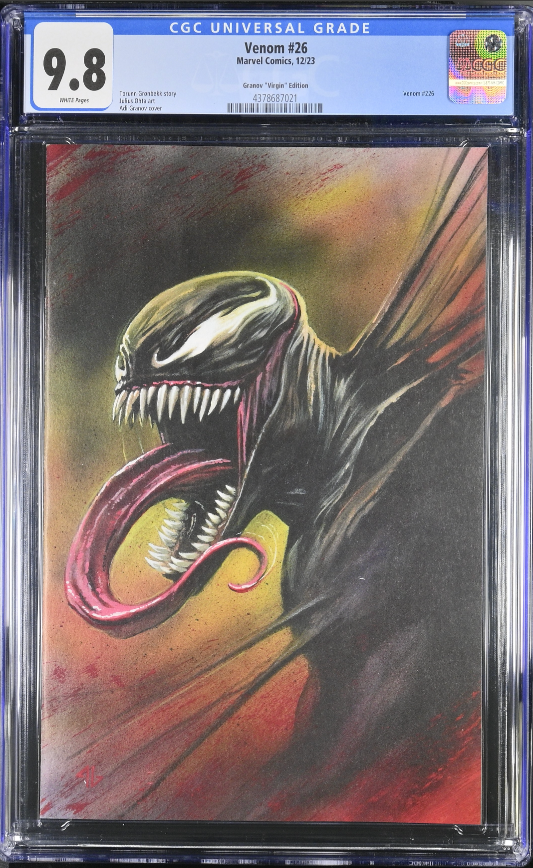 Venom #26 Granov 1:100 Virgin Retailer Incentive Variant CGC 9.8